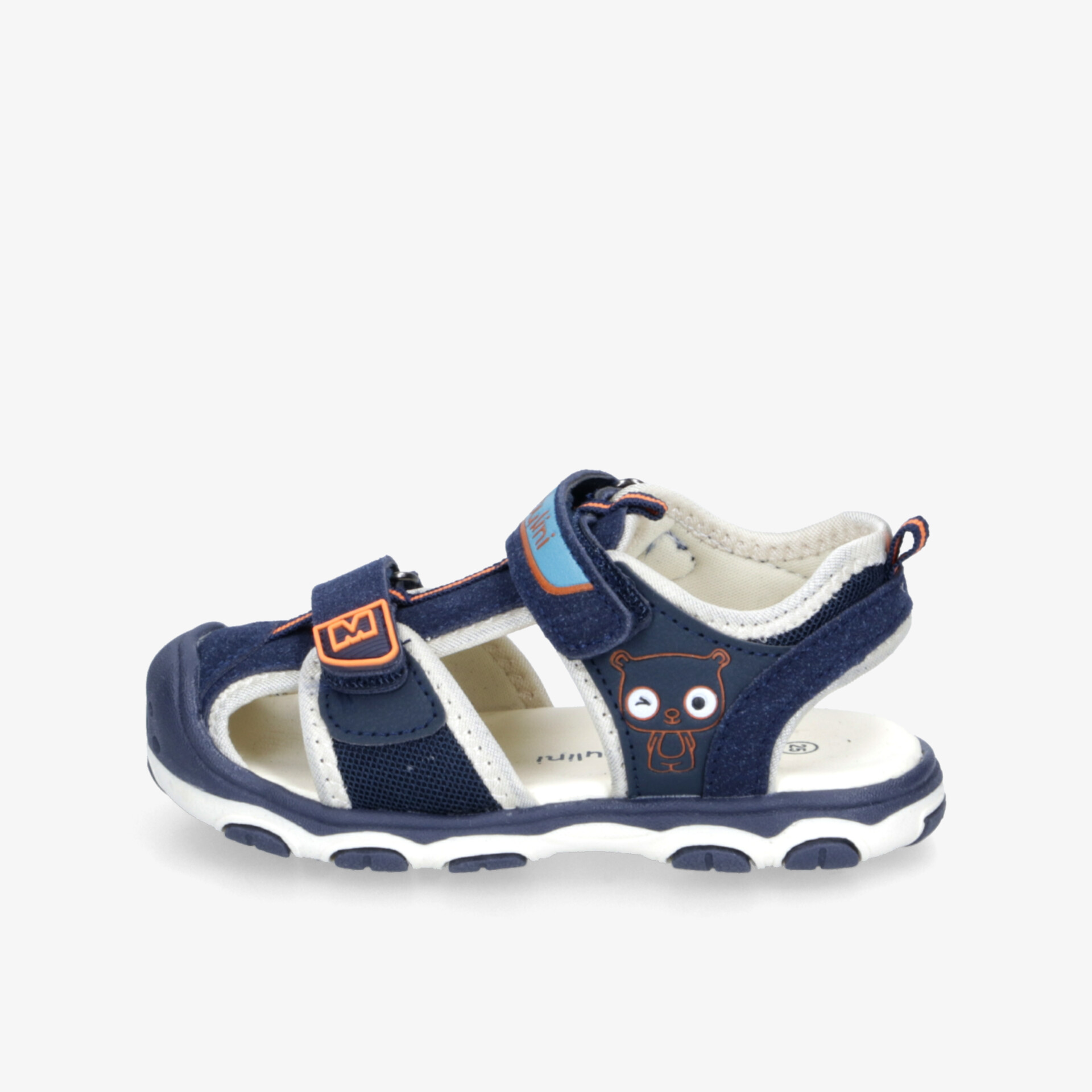 Leichte, atmungsaktive und verstellbare blaue Sandale mit rutschfester Sohle für bequemen Halt