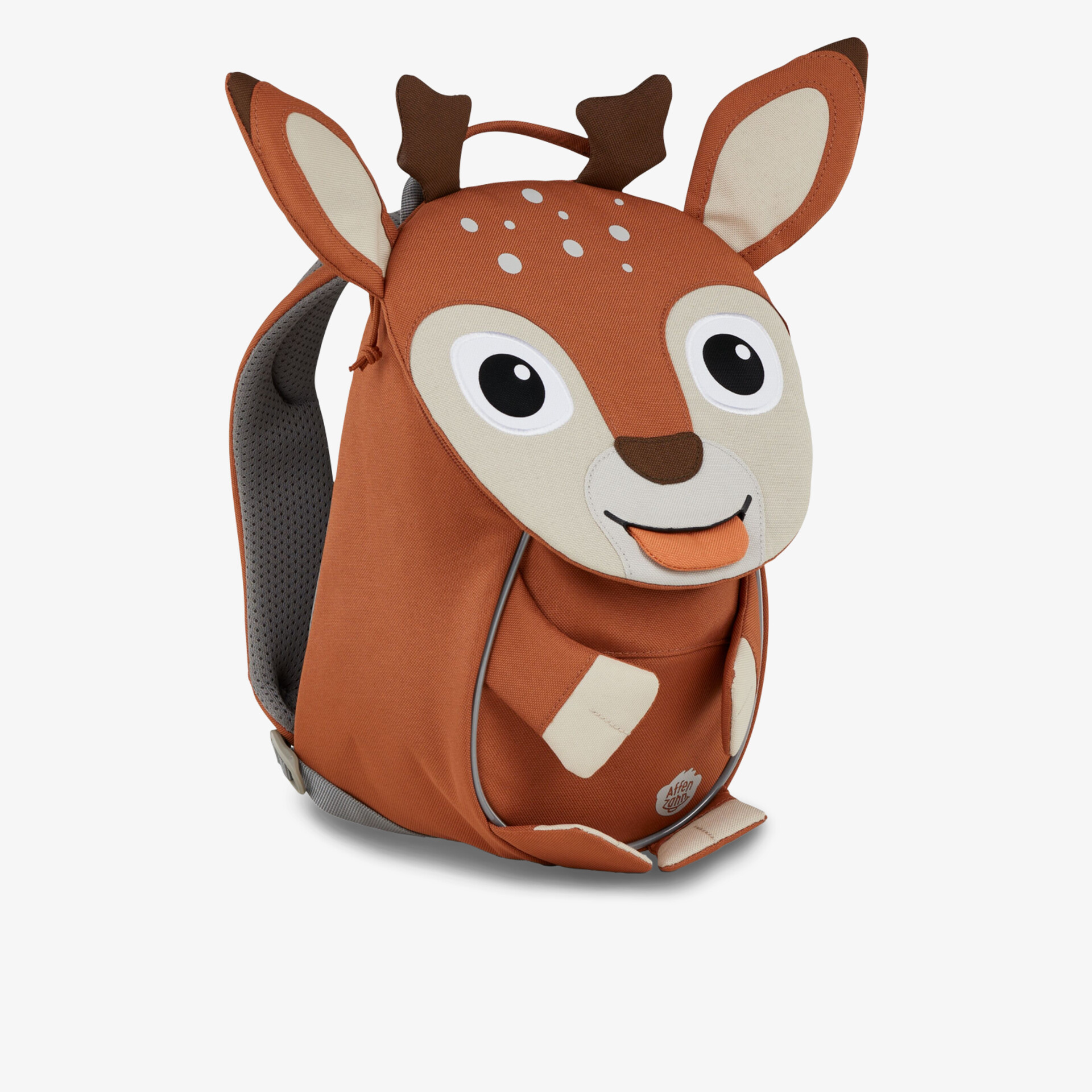 Niedlicher Kinderrucksack in Rehkitz-Design mit weichen Ohren und großen Augen, ideal für kleine Kinder