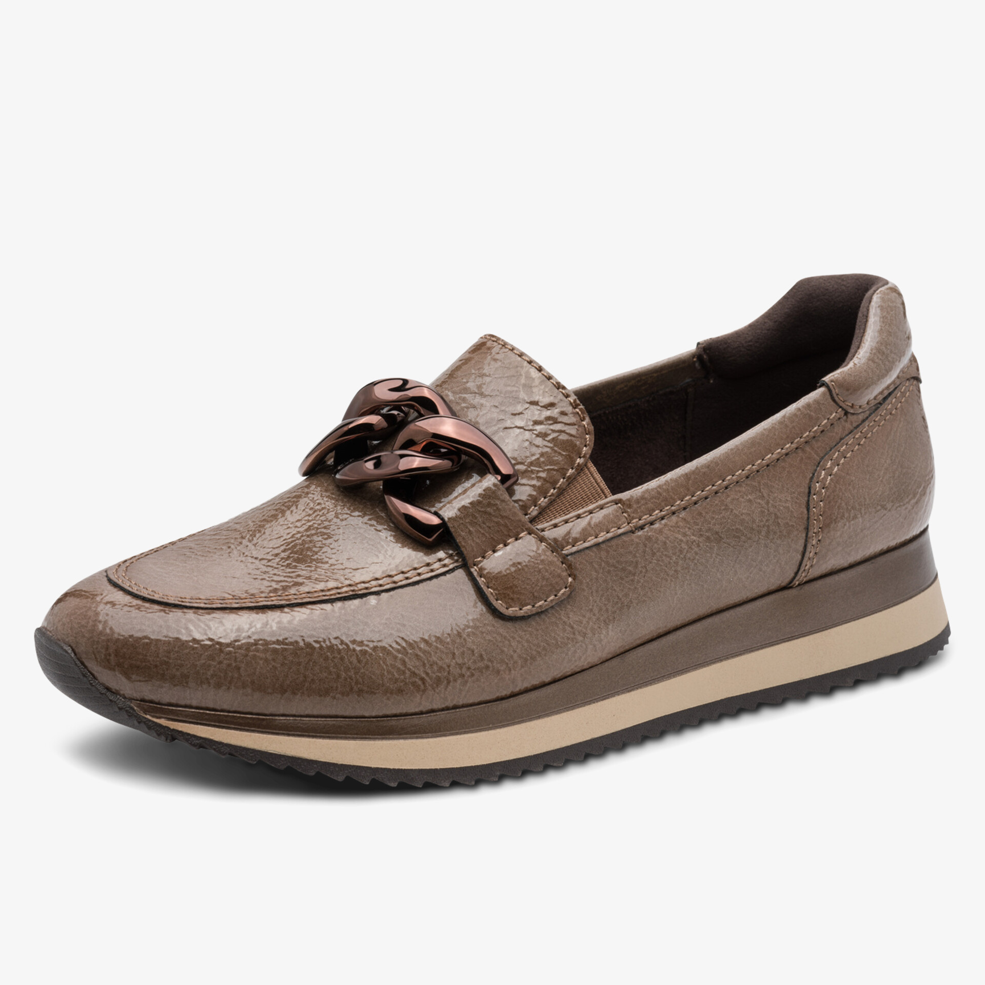 Bequemer eleganter Lederschuh mit rutschfester Sohle und modischem Design, ideal für den Alltag