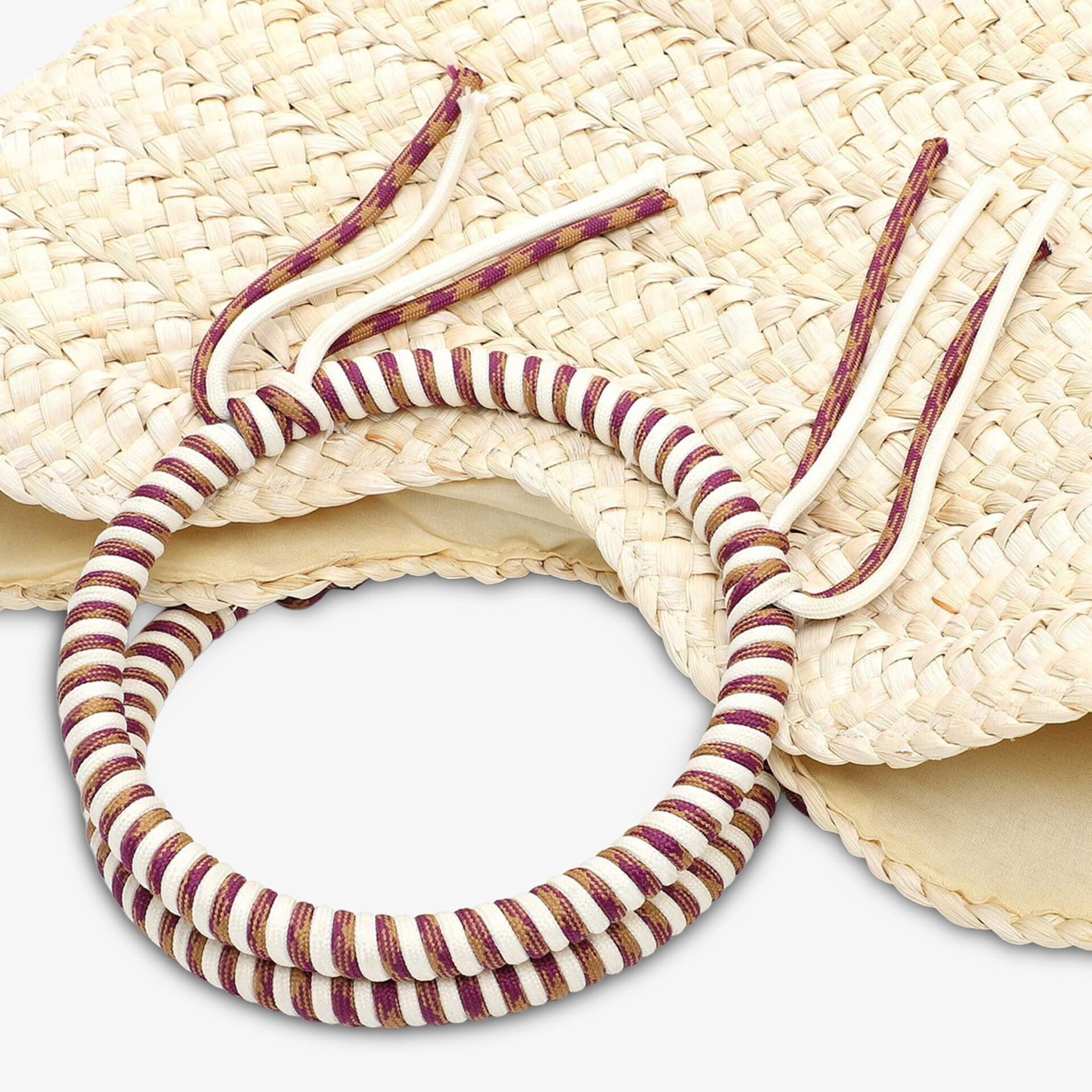 Geflochtenes rot-weißes Textilarmband, langlebig und modisch für sommerlichen Stil