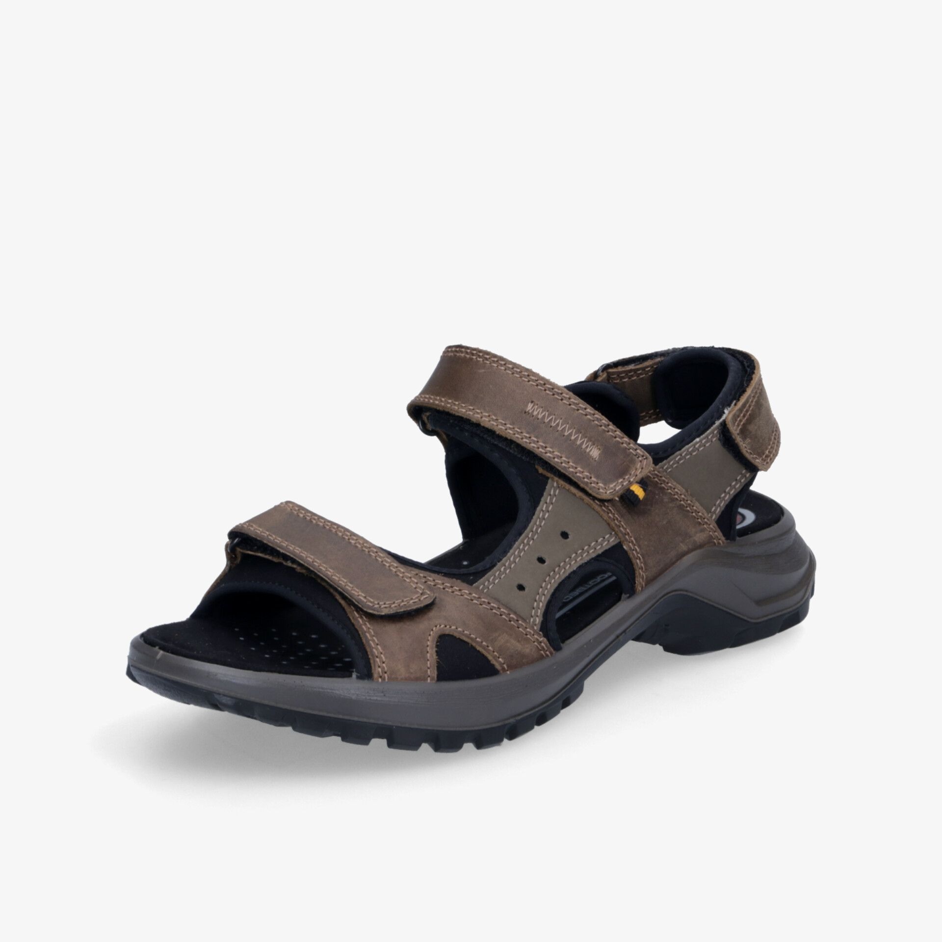Robuste braune Sandale mit verstellbaren Riemen und rutschfester Sohle für optimalen Komfort