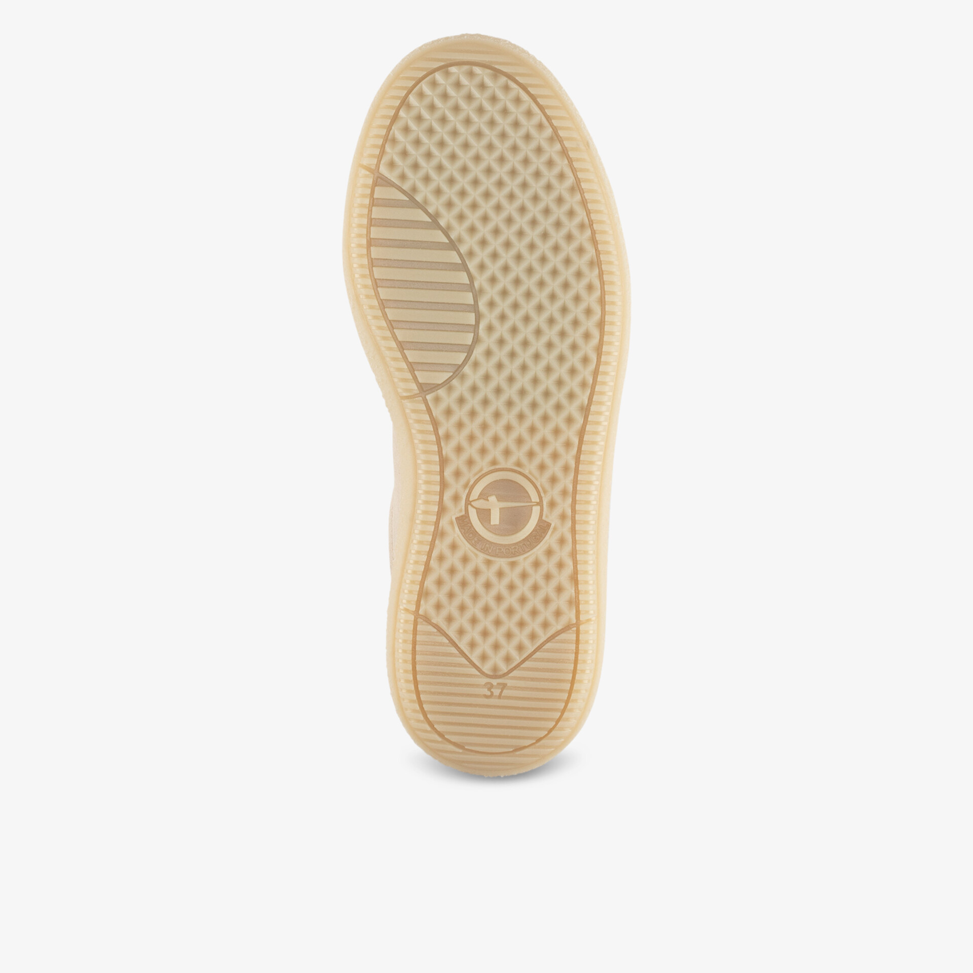 Rutschfeste, leicht profilierte und flexible Schuhsohle aus langlebigem Material für optimalen Komfort