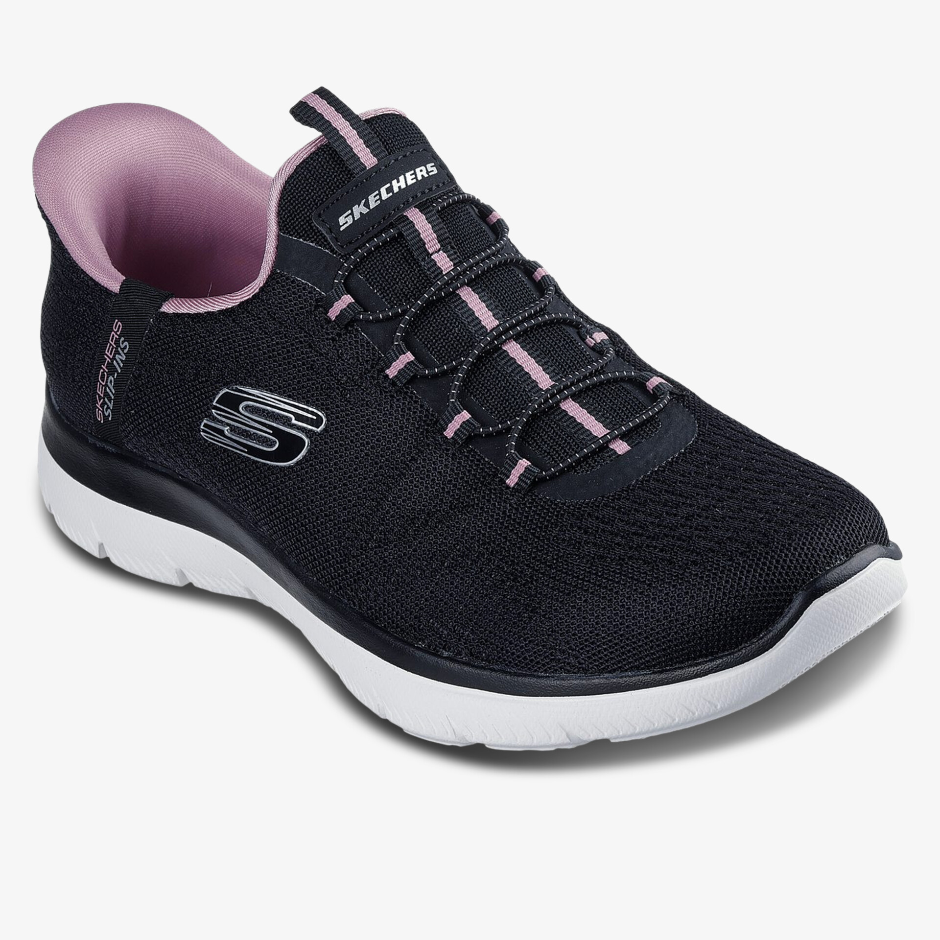 Bequemer, leichter Sportschuh mit atmungsaktivem Obermaterial und rutschfester weißen Sohle