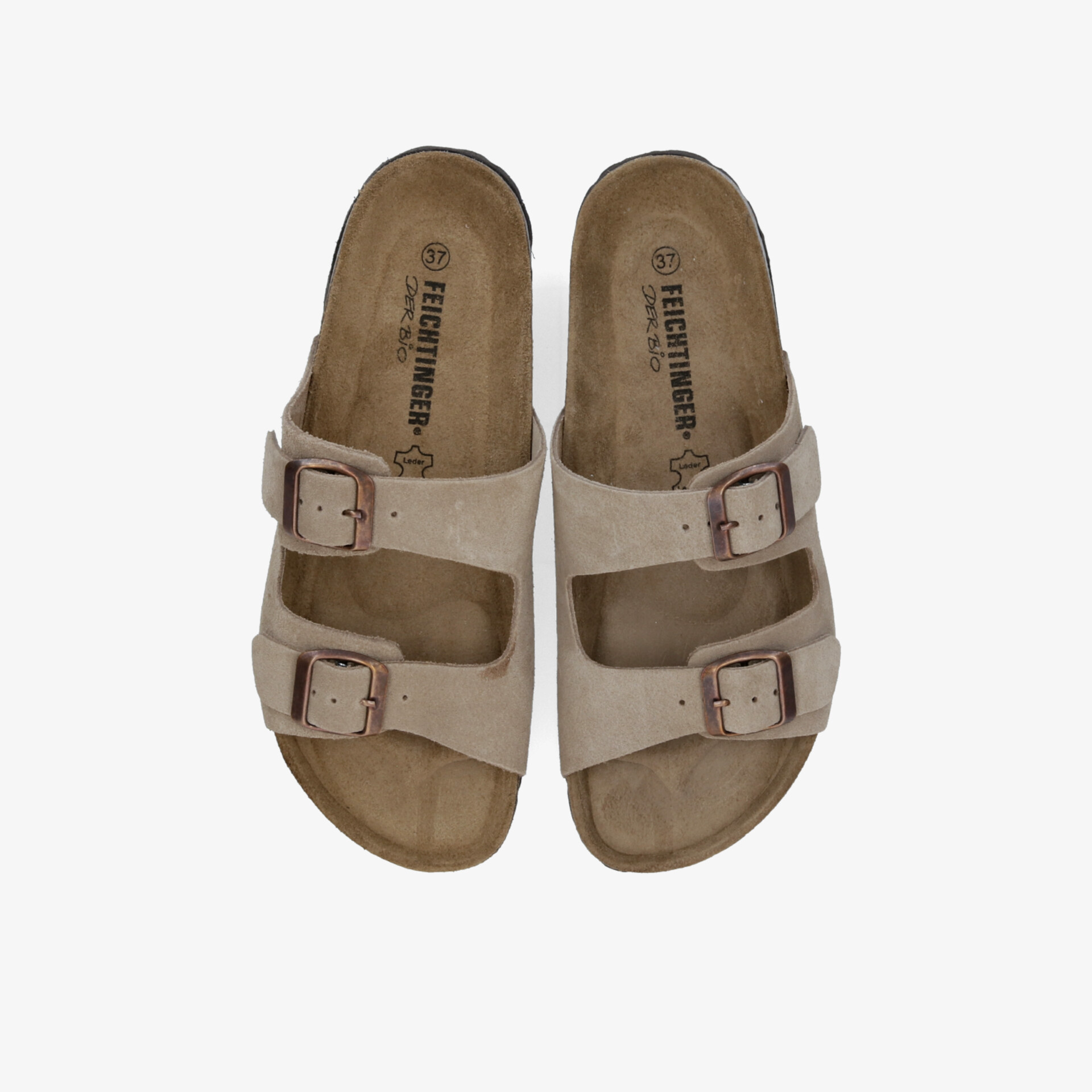 Bequeme Sandalen mit zwei verstellbaren Schnallen und weichem Fußbett für angenehmen Halt und hohen Tragekomfort