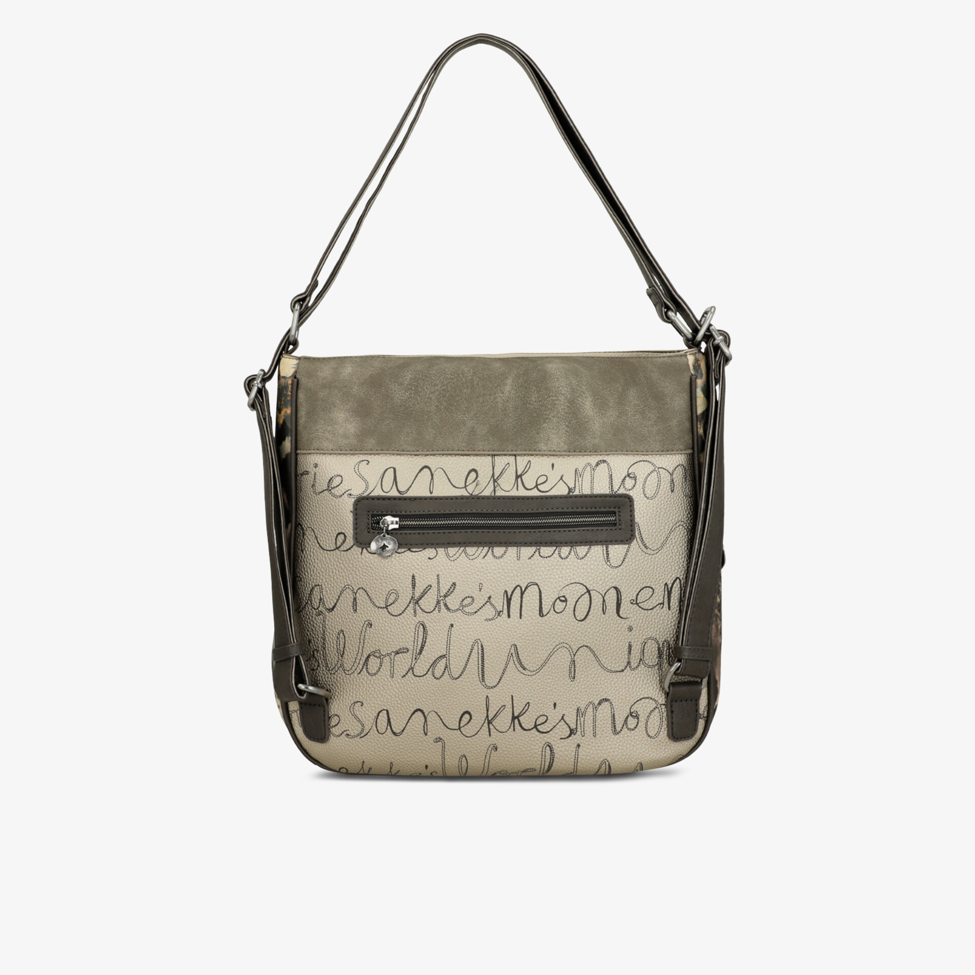 Moderne Umhängetasche mit geräumigem Hauptfach und zusätzlicher Reißverschlusstasche für praktischen Stauraum