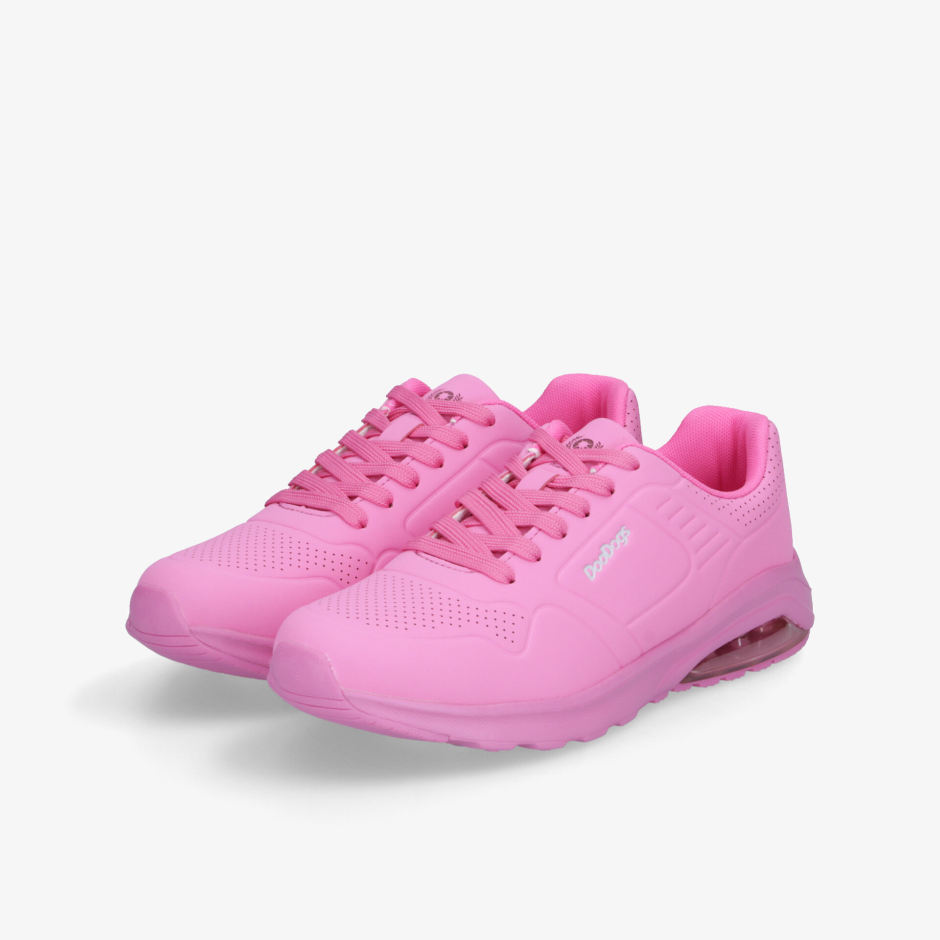 Leichte, atmungsaktive pinke Sneaker im Paar, bequem mit rutschfester Sohle und gepolstertem Kragen