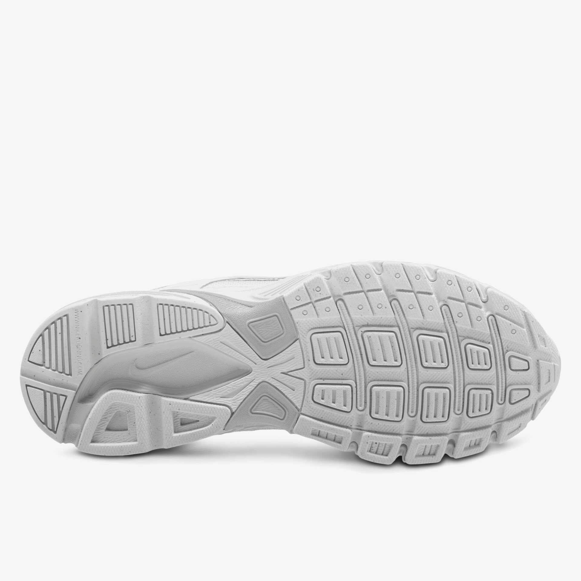 Die flexible, graue Schuhsohle bietet hohen Tragekomfort und optimale Bodenhaftung.