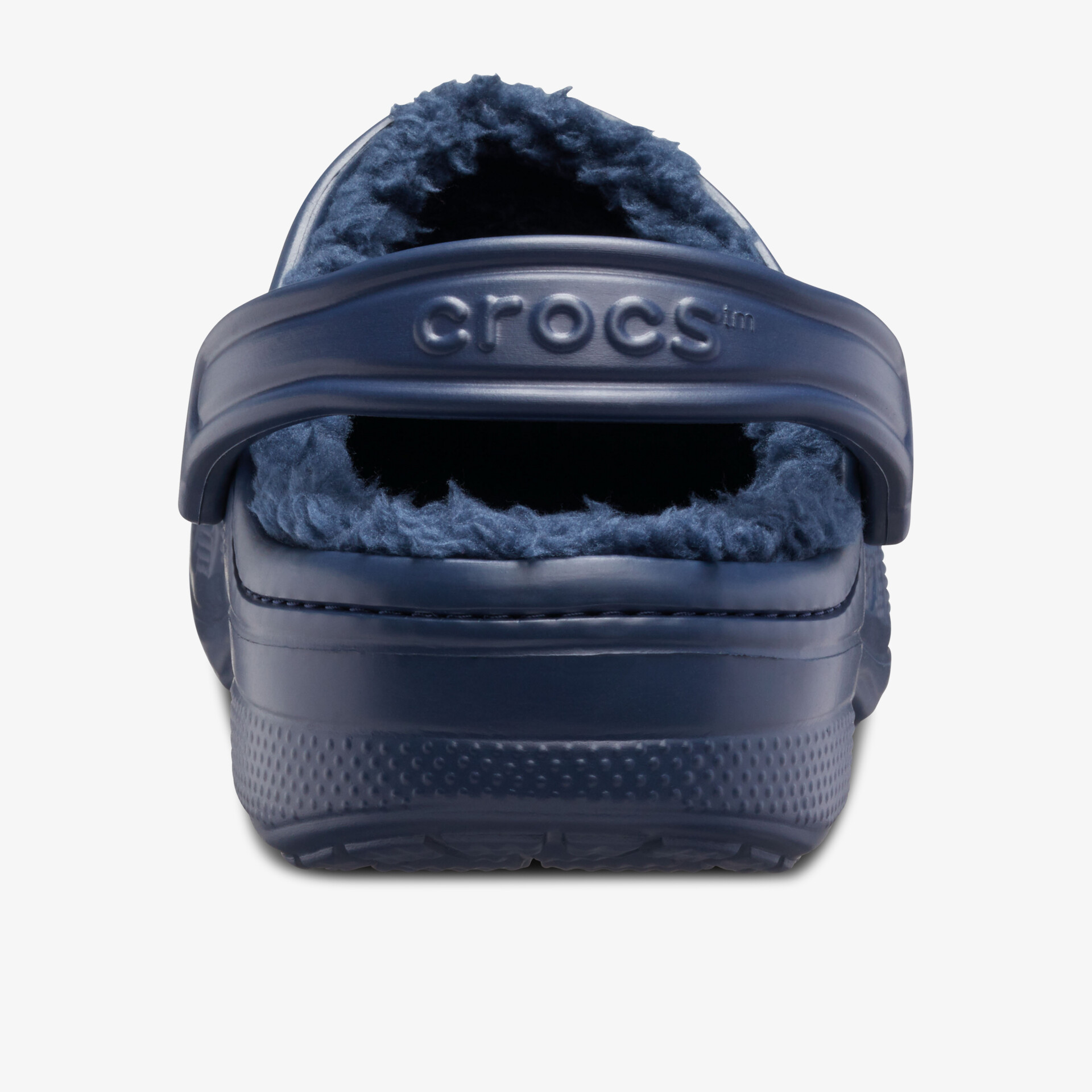 Blaue Schuhe mit Plüschfutter und Riemen für bequemen und stilvollen Tragekomfort.