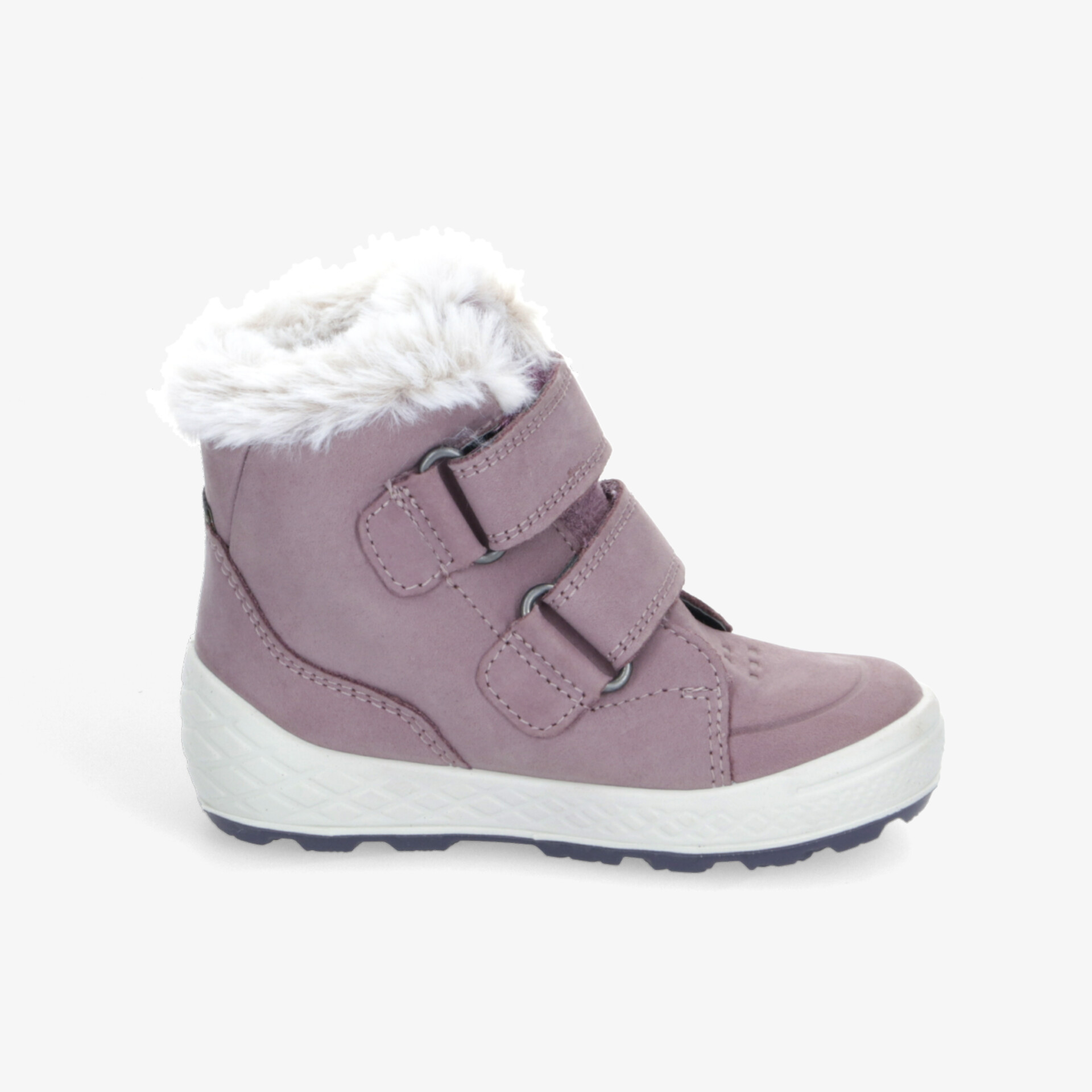 Warmer, bequemer Kinderwinterstiefel mit weichem Futter, robustem Material und praktischen Klettverschlüssen seitlich