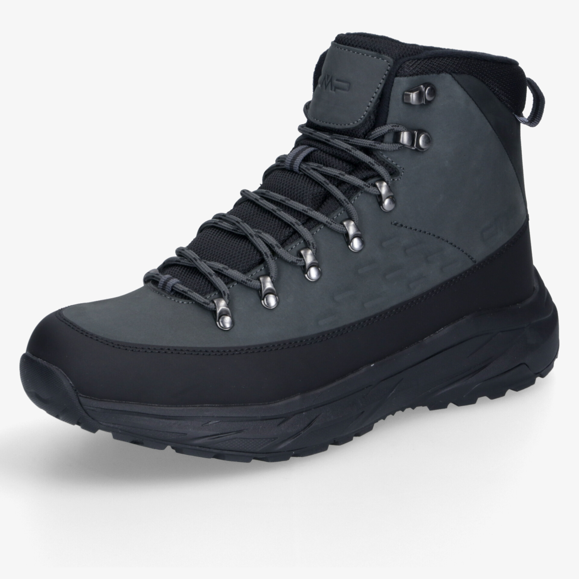 moderner grauer Wanderschuh mit robustem Design, rutschfester Sohle und komfortabler Passform für lange Outdoor-Touren