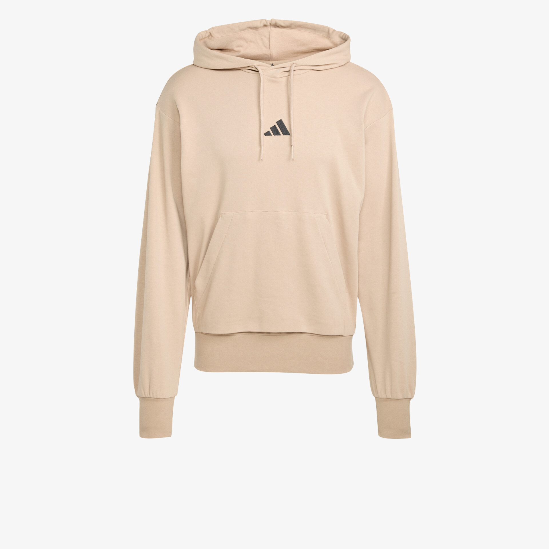Lässiger Hoodie in beige mit Kapuze und Kordelzug, weiches Material und komfortabler Schnitt