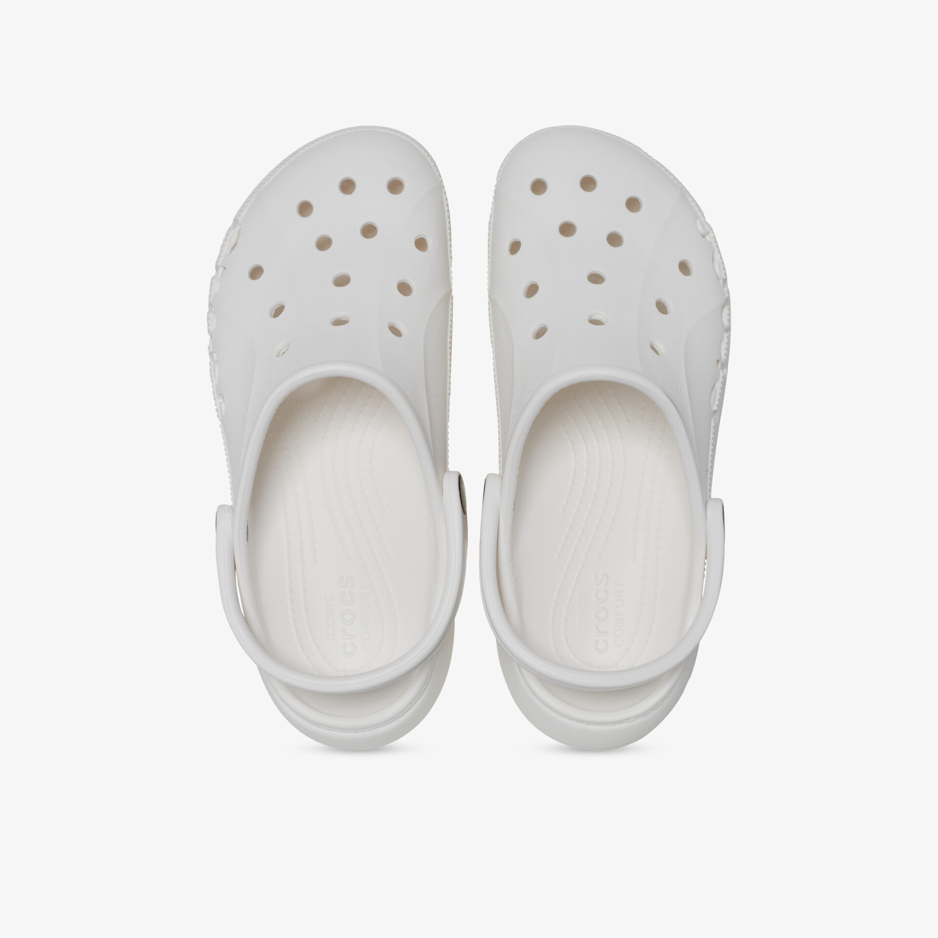 Bequeme, leichte weiße Clogs mit atmungsaktivem, perforiertem Design und rutschfester Sohle, ideal für den Alltag