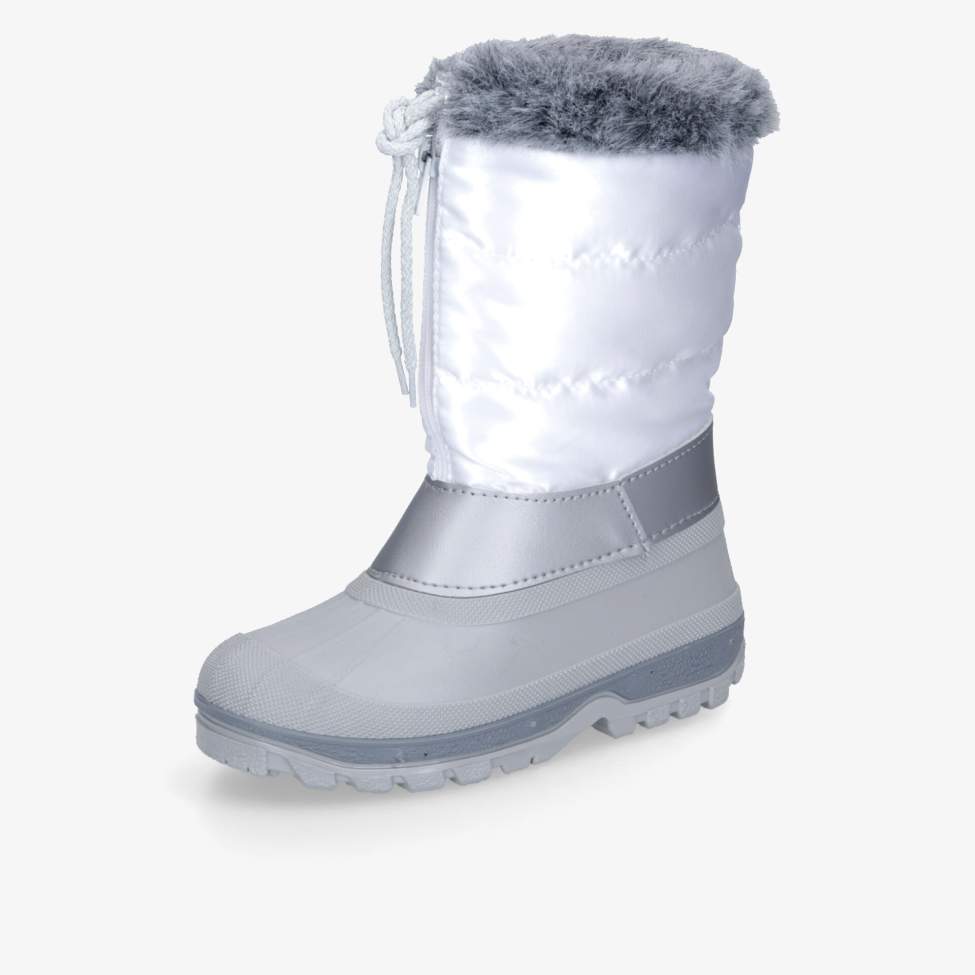 Warmer, wasserdichter Winterstiefel mit Fellbesatz und rutschfester Sohle für kalte Tage