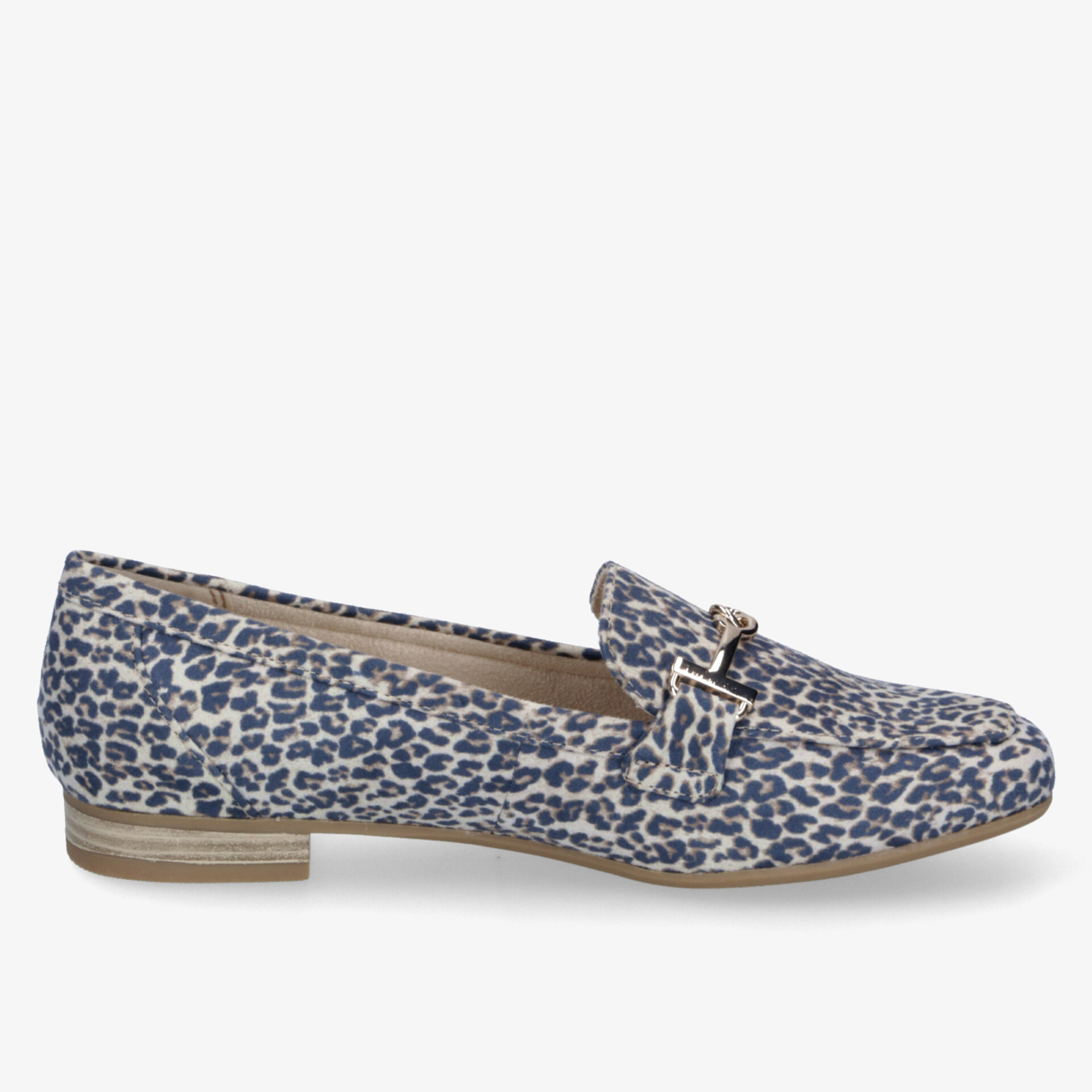 Modischer Loafer mit Leopardenmuster und rutschfester Sohle – ideal für stilvolle und komfortable Auftritte.