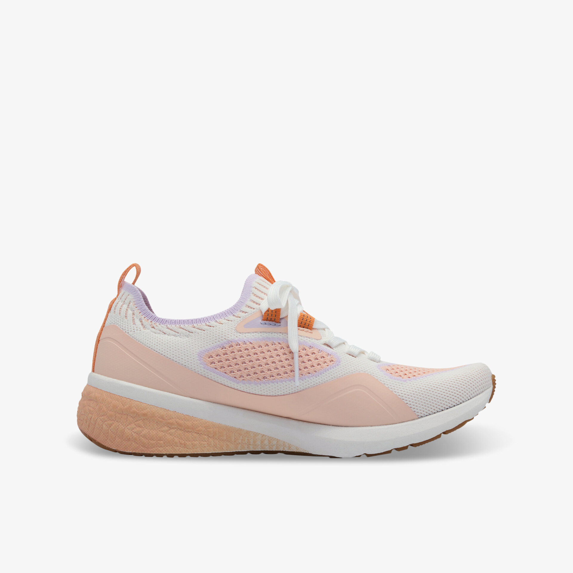 Leichter Laufschuh in Pastellrosa mit atmungsaktivem Mesh und flexibler Sohle, komfortabel und stabil