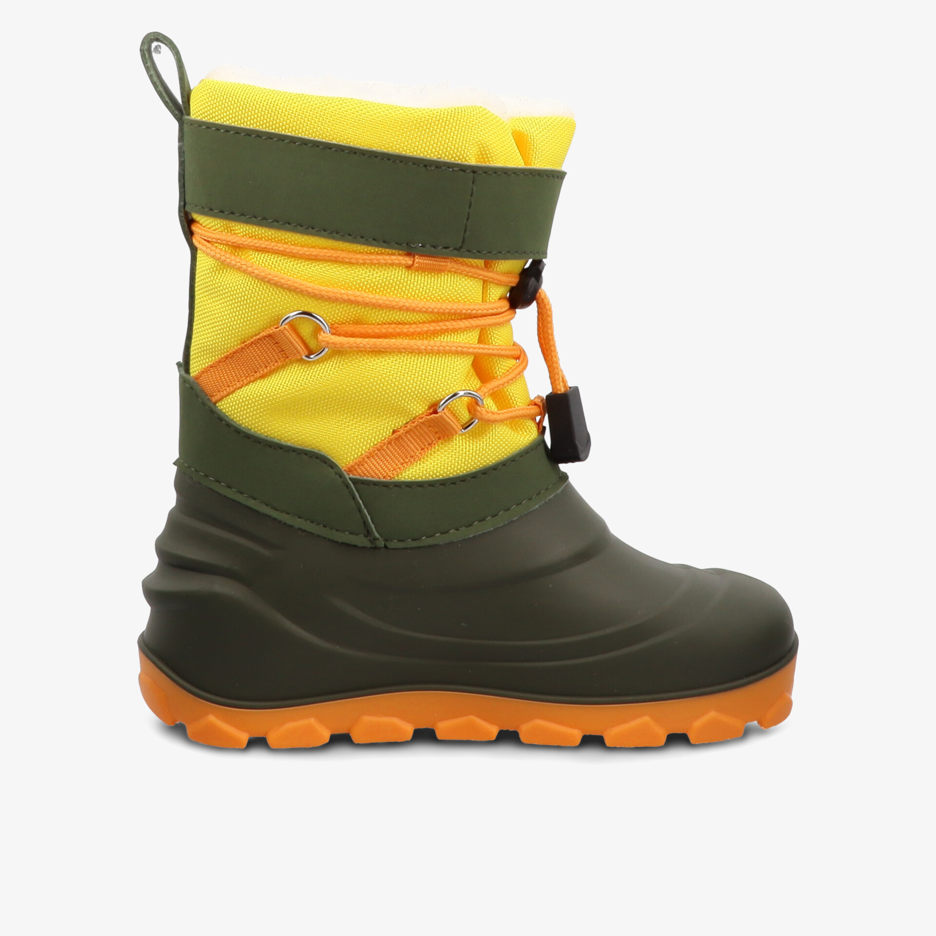 Robuster Winterstiefel mit warmer Isolierung, wasserdichtem Obermaterial und rutschfester, robuster Sohle