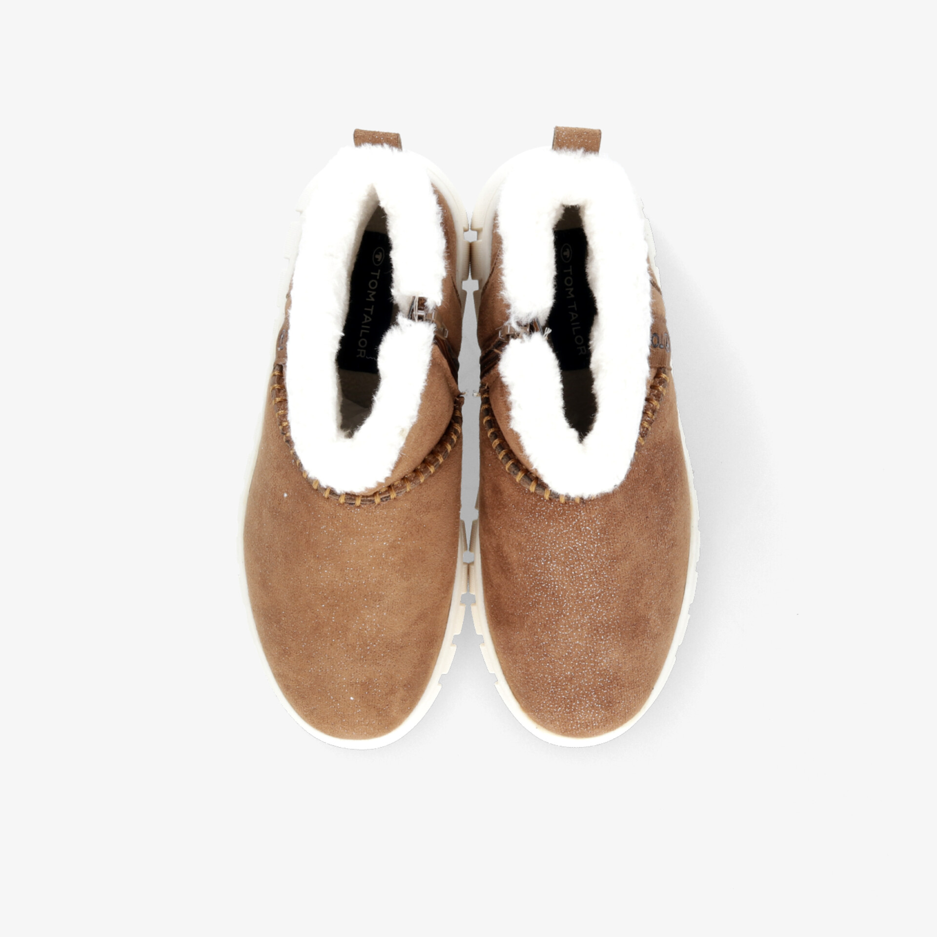 Warme braune Winterstiefel mit weicher Innenfütterung und rutschfester Sohle, bequem und robust für kalte Tage