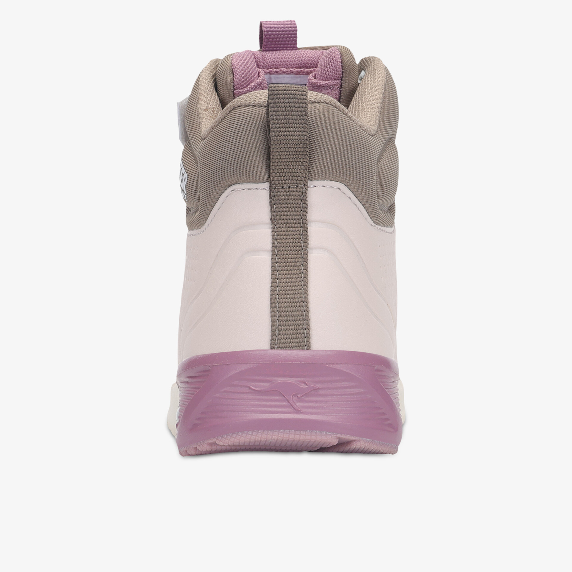 Modischer Schuh mit robustem Aufbau und bequemer Passform in attraktiver Farbkombination, Rückansicht