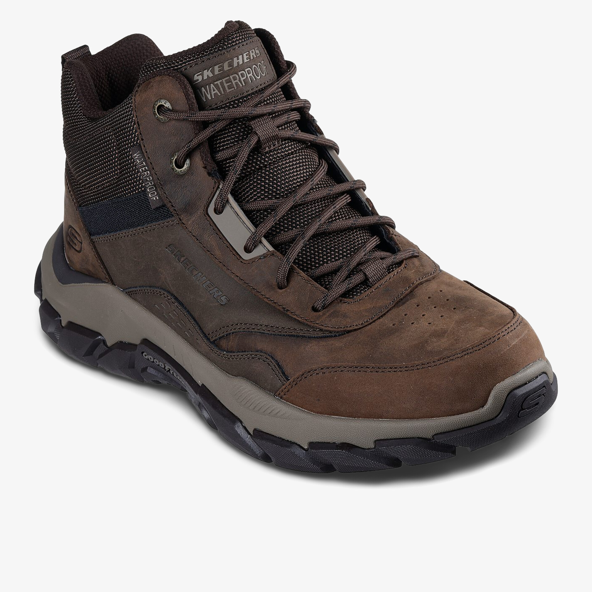 Robuster Outdoor Schnürschuh mit bequemer Passform und rutschfester Profilsohle für sicheren Halt