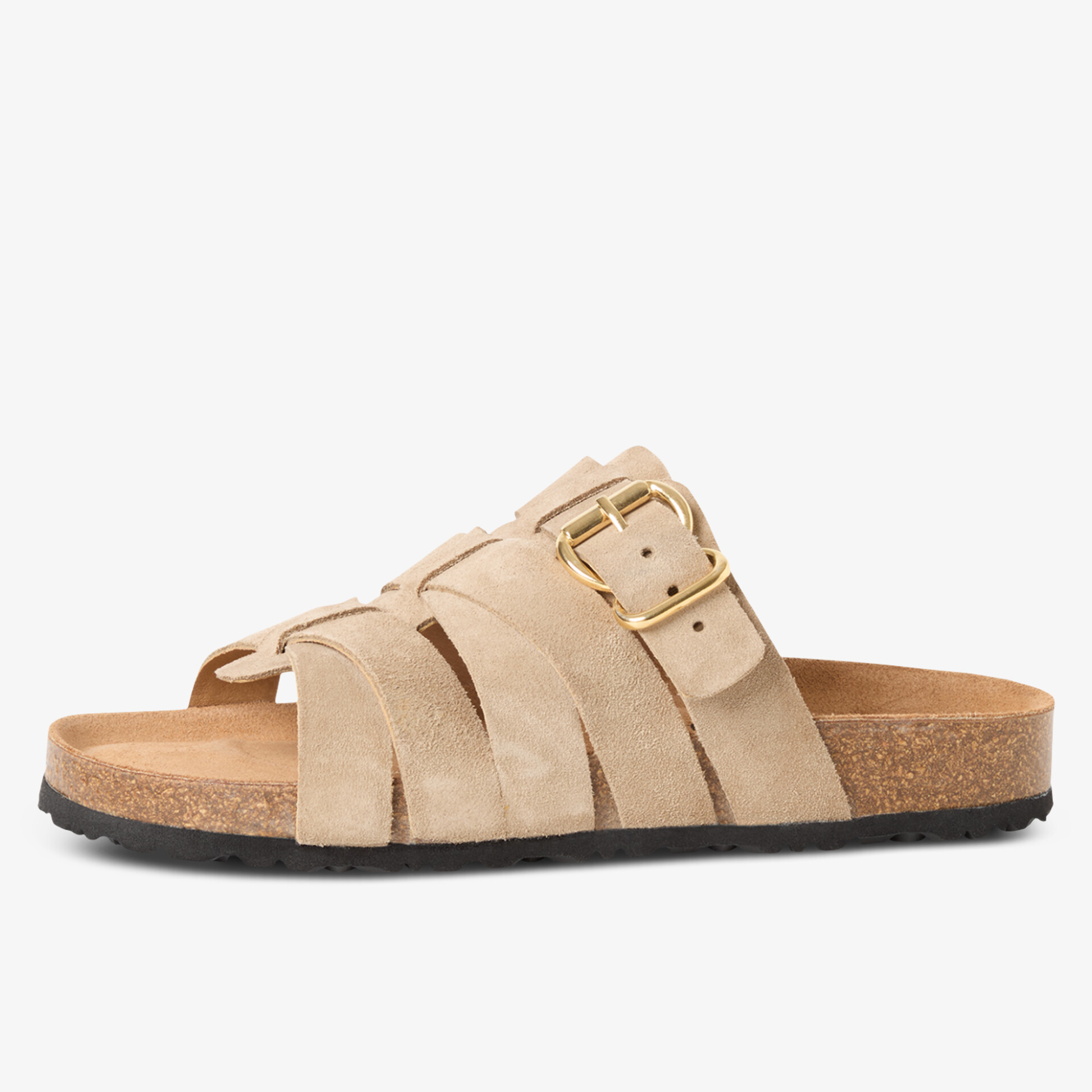 Bequeme Sandale mit verstellbarer Schnalle, gepolstertem Fußbett und rutschfester Sohle, ideal für Alltag und Freizeit