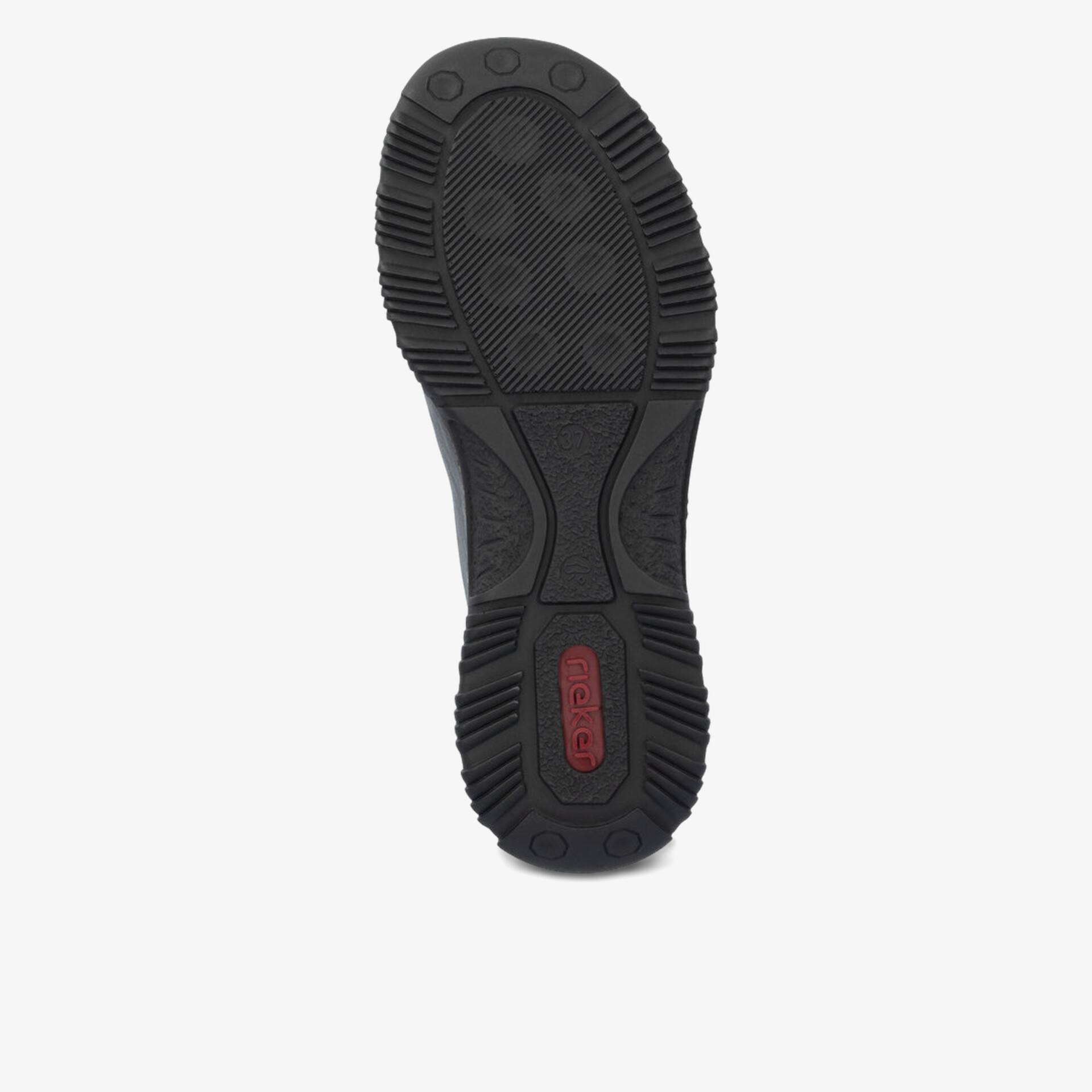 Robuste und rutschfeste Schuhsohle mit tiefem Profil für sicheren Halt auf verschiedenen Untergründen