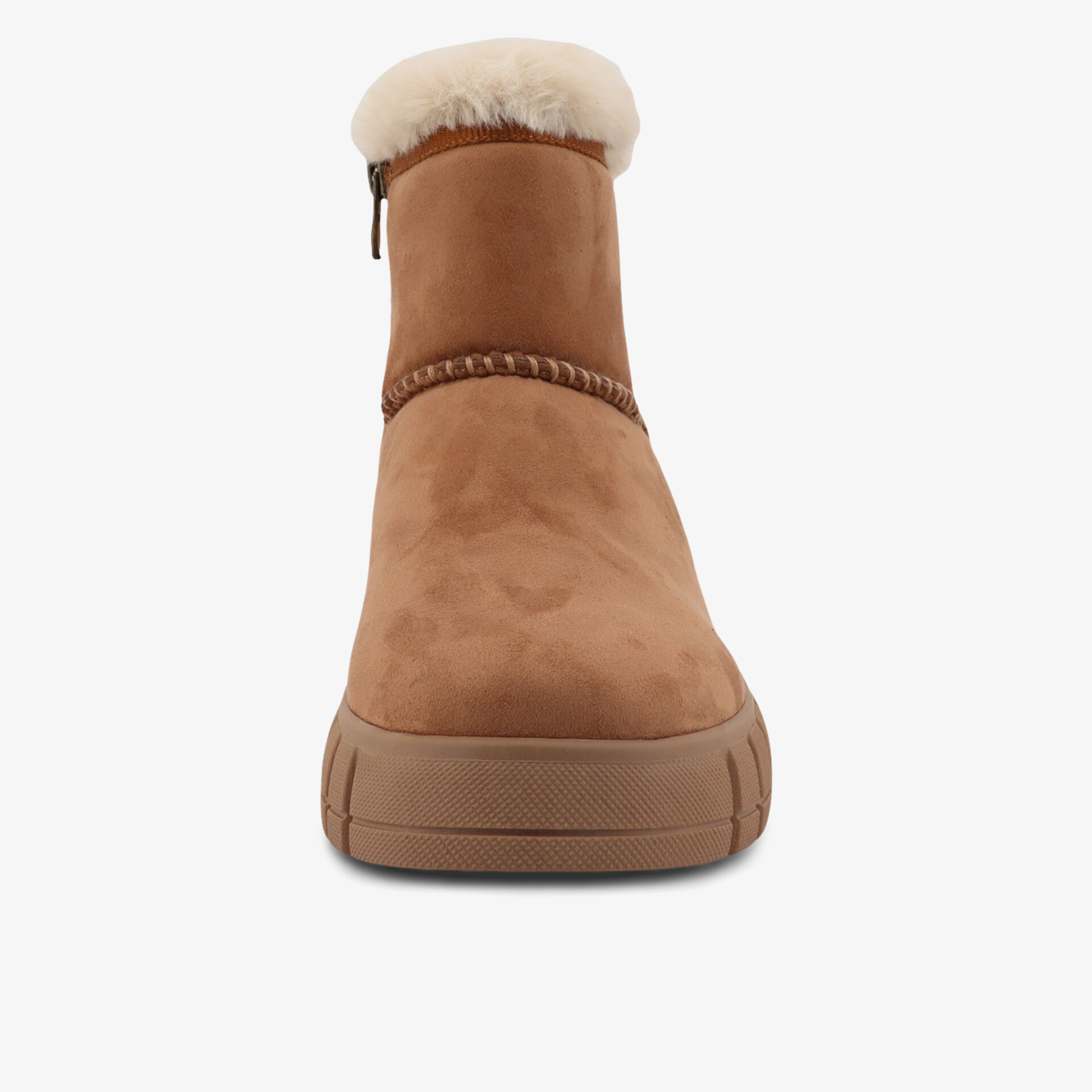 Warmer und bequemer Schuh mit hohem Schaft und Fellbesatz für optimalen Komfort und Schutz