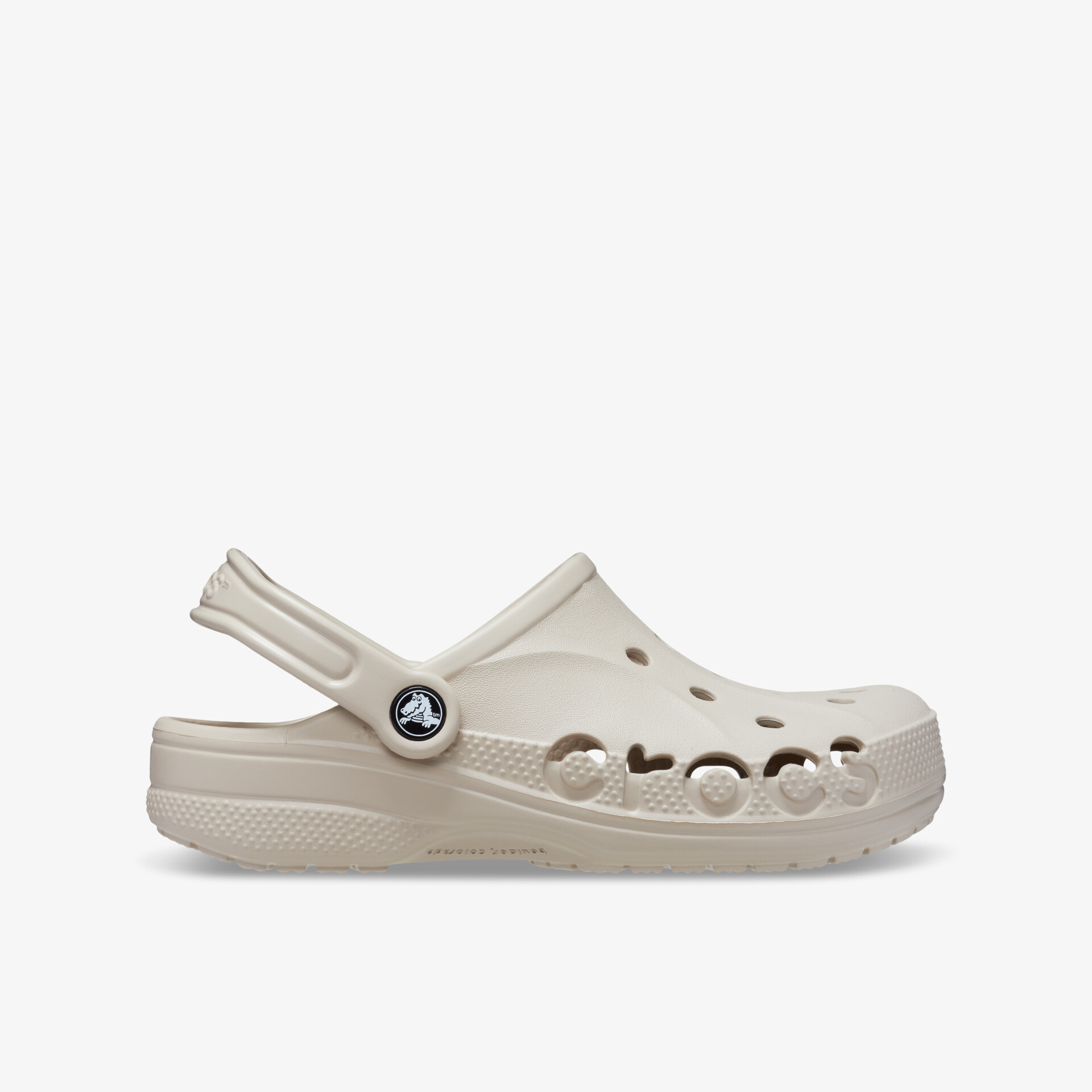 Leichter, bequemer Schlupfschuh mit atmungsaktivem Design und rutschfester Sohle, seitliche Ansicht