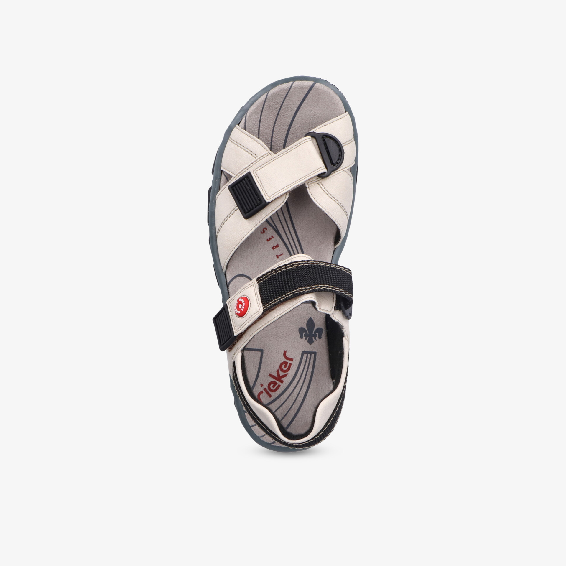 Bequemer verstellbarer Sandalenschuh in Sandfarbe mit gepolsterter Innensohle und robuster rutschfester Sohle