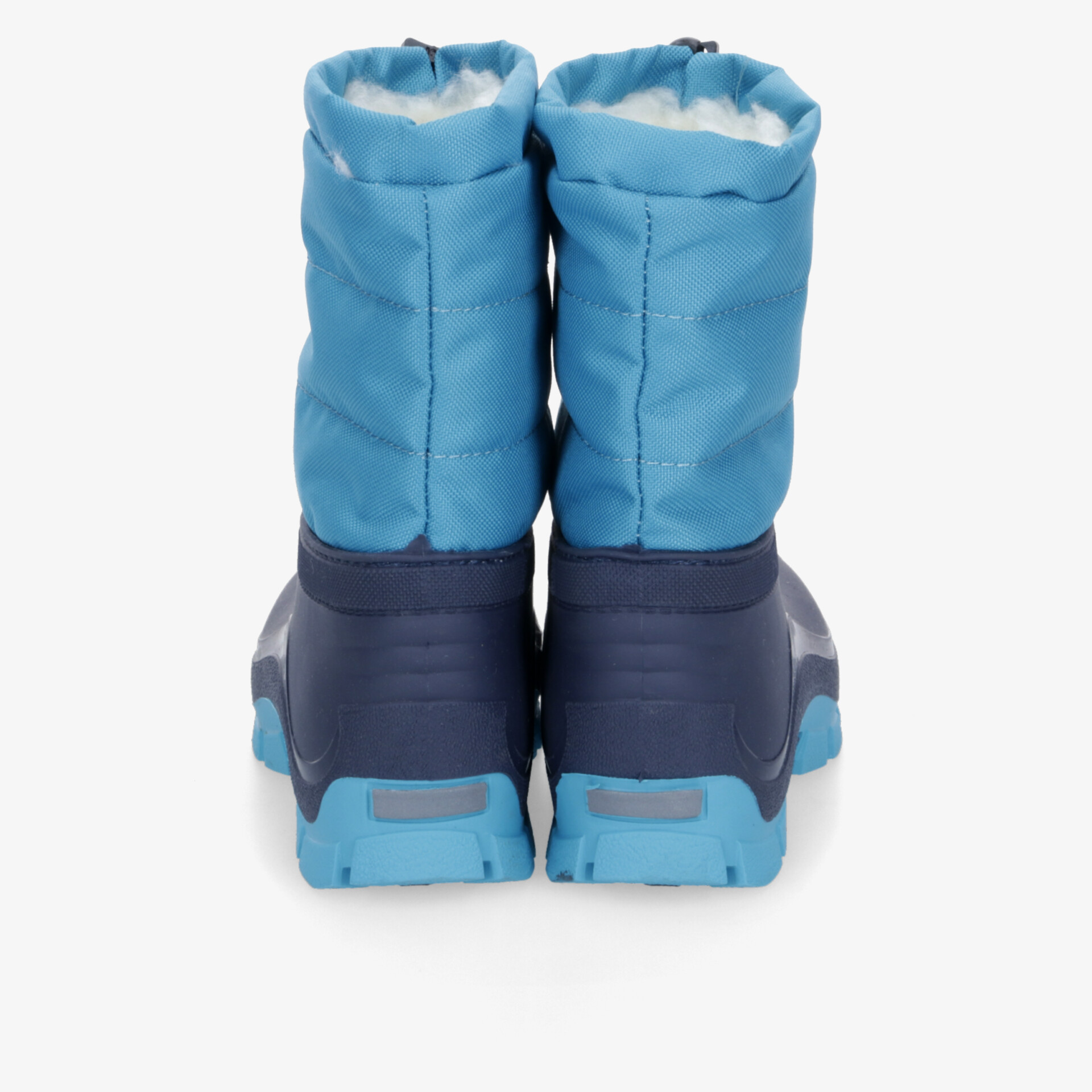 Robuste Winterstiefel in Blau mit isolierendem Futter und rutschfester Sohle für optimalen Tragekomfort im Winter.