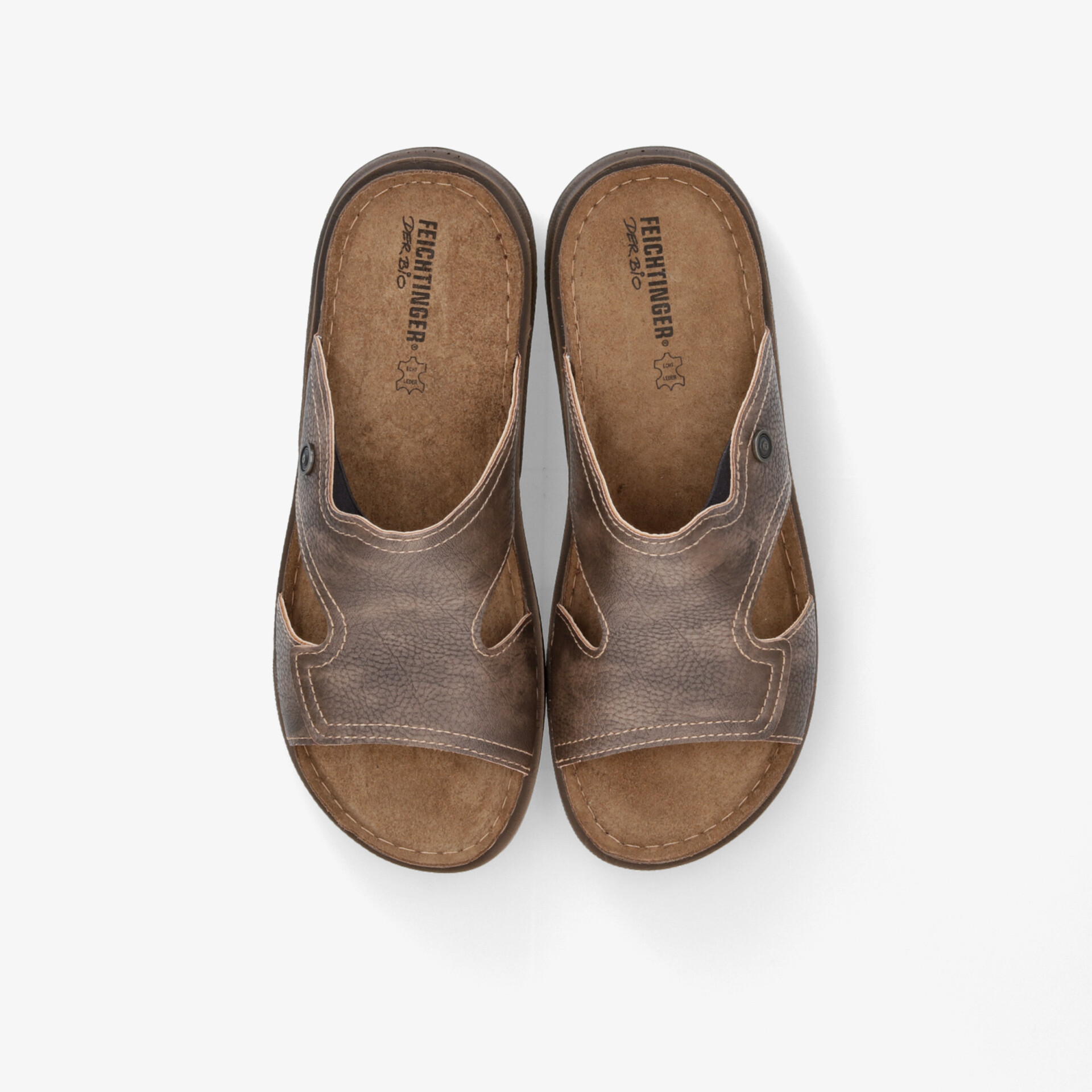 Leichte, braune Komfort-Sandalen mit offenem Design und weichem Fußbett, ideal für bequemen Alltag