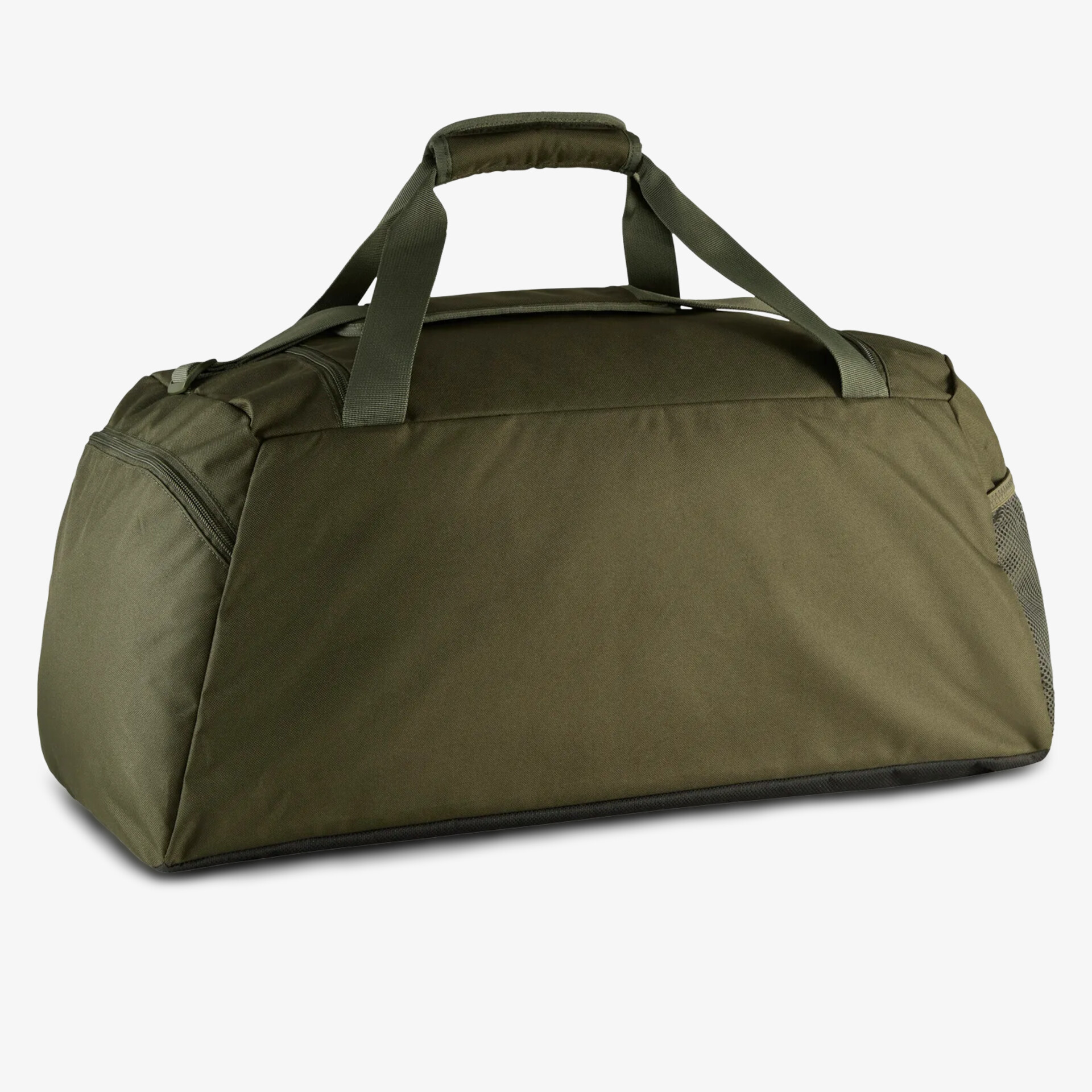 Große olivgrüne Reisetasche mit robustem Material und praktischem Griff für einfachen Transport