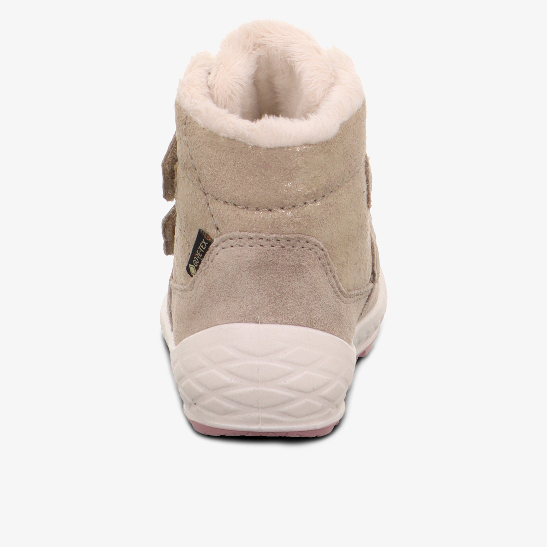 robuster gefütterter Schuh mit rutschfester Sohle und bequemem Sitz, Rückansicht