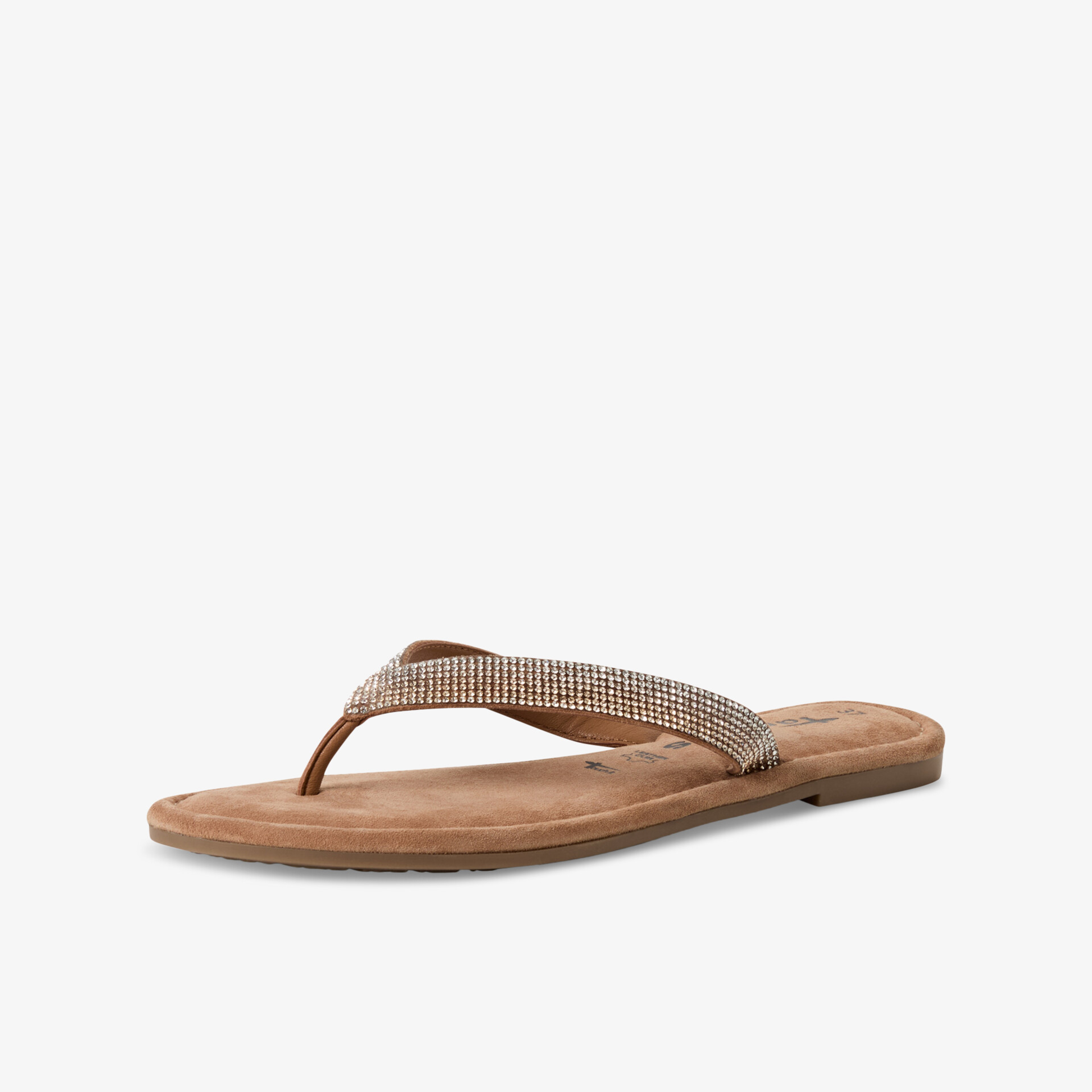 Leichte, bequeme Zehenstegsandale mit gepolsterter Sohle und rutschfester Flexsohle für sommerlichen Komfort.