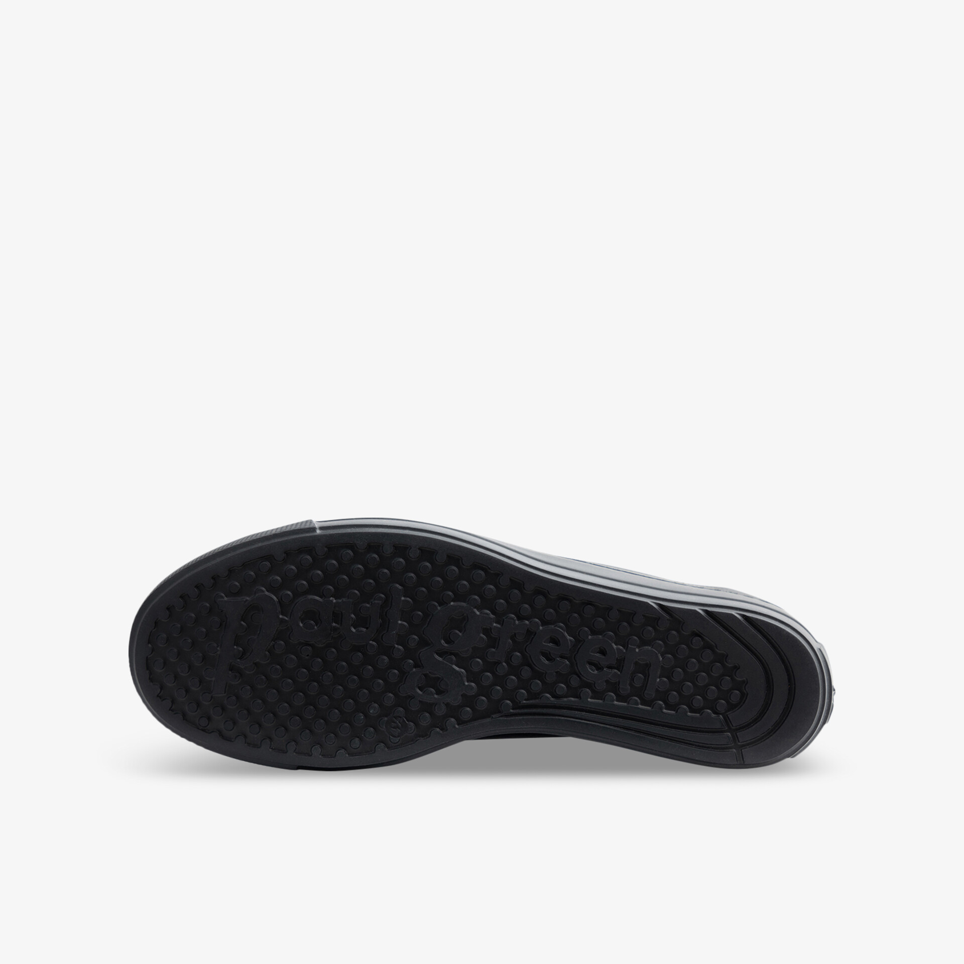 Detailansicht der Schuhsohle mit griffigem Profil für optimalen Halt und Komfort bei sportlichen Aktivitäten.