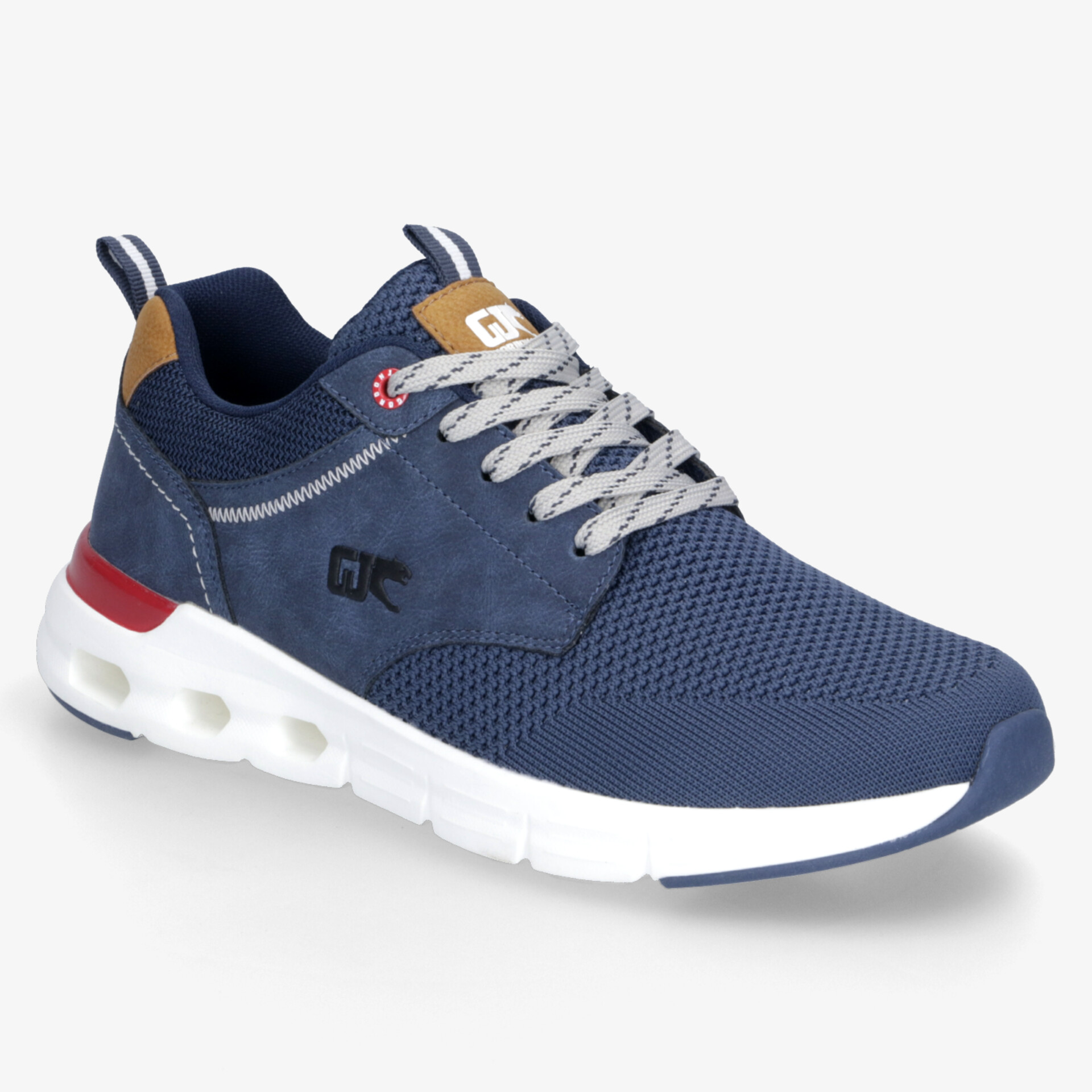 Bequemer und modischer blauer Sneaker mit atmungsaktivem Mesh-Obermaterial und rutschfester Sohle