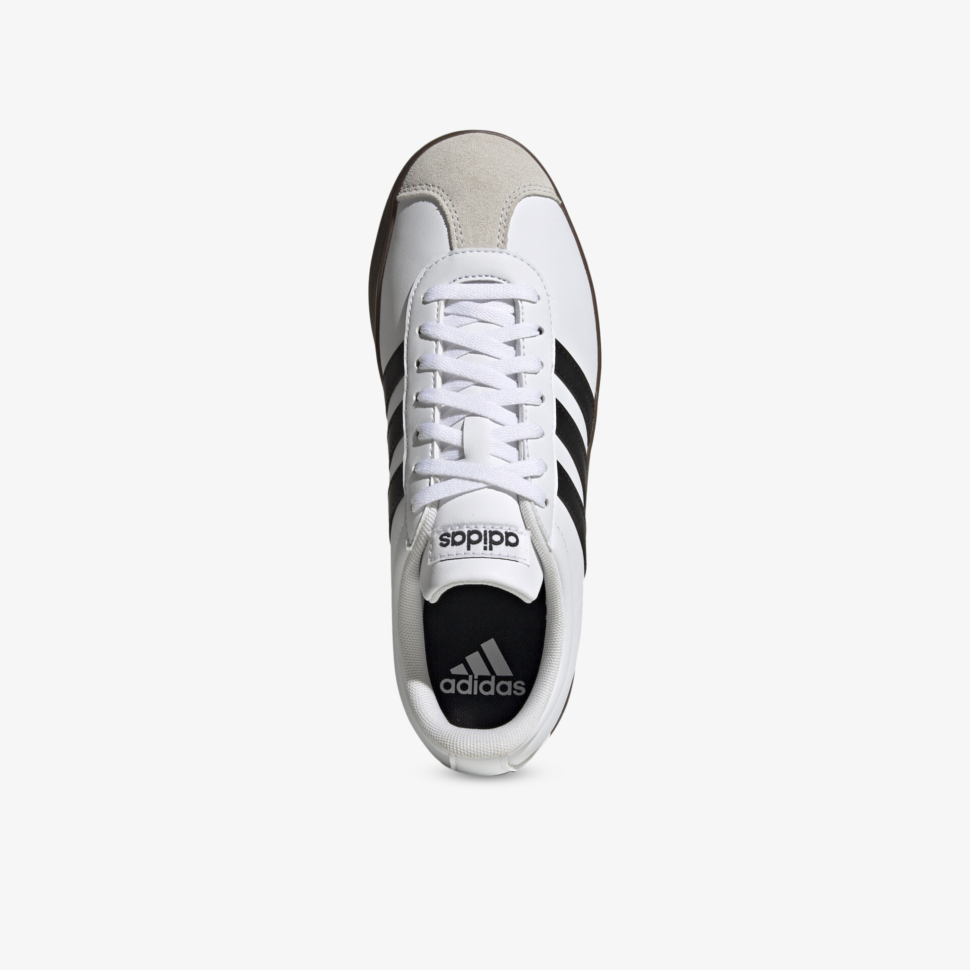 Weißer Adidas Sneaker mit schwarzem Logo, komfortabel und sportlich, leichte und strapazierfähige Qualität