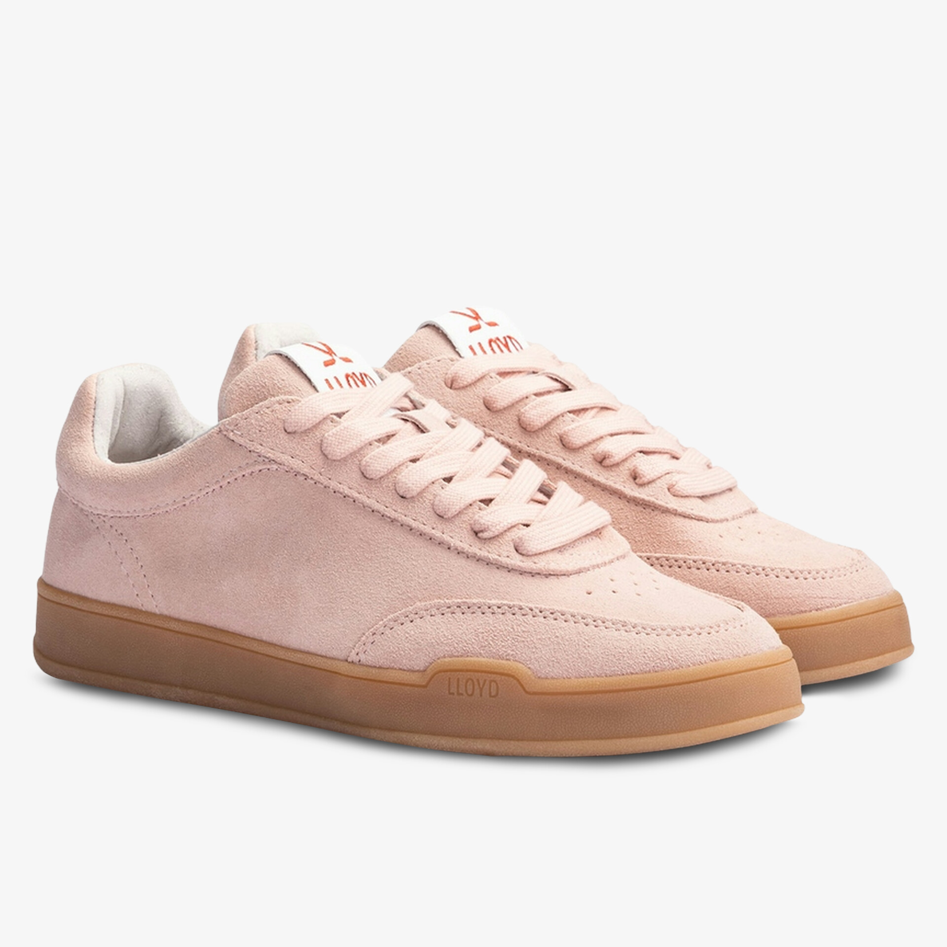 Rosa Sneakers mit robuster Gummisohle und Schnürung, ideal für Komfort und Freizeit