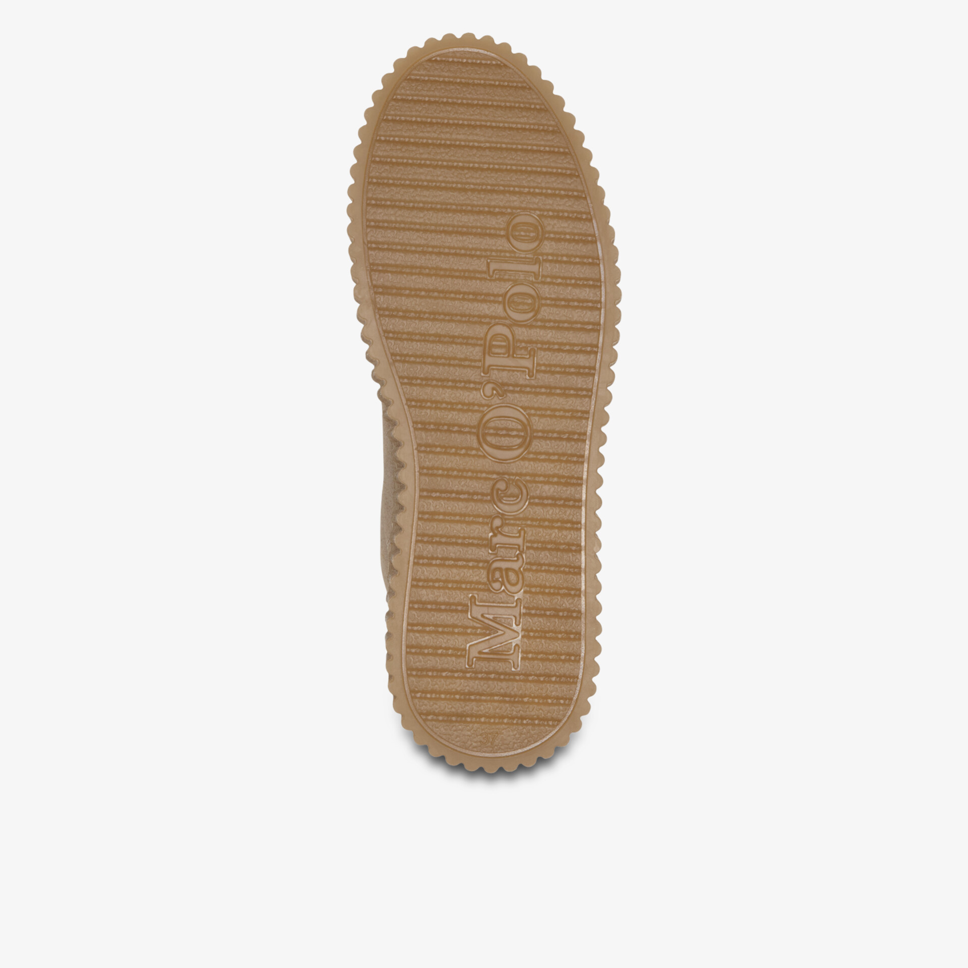 Robuste und rutschfeste Schuhsohle mit profiliertem Muster für sicheren Halt und lange Lebensdauer