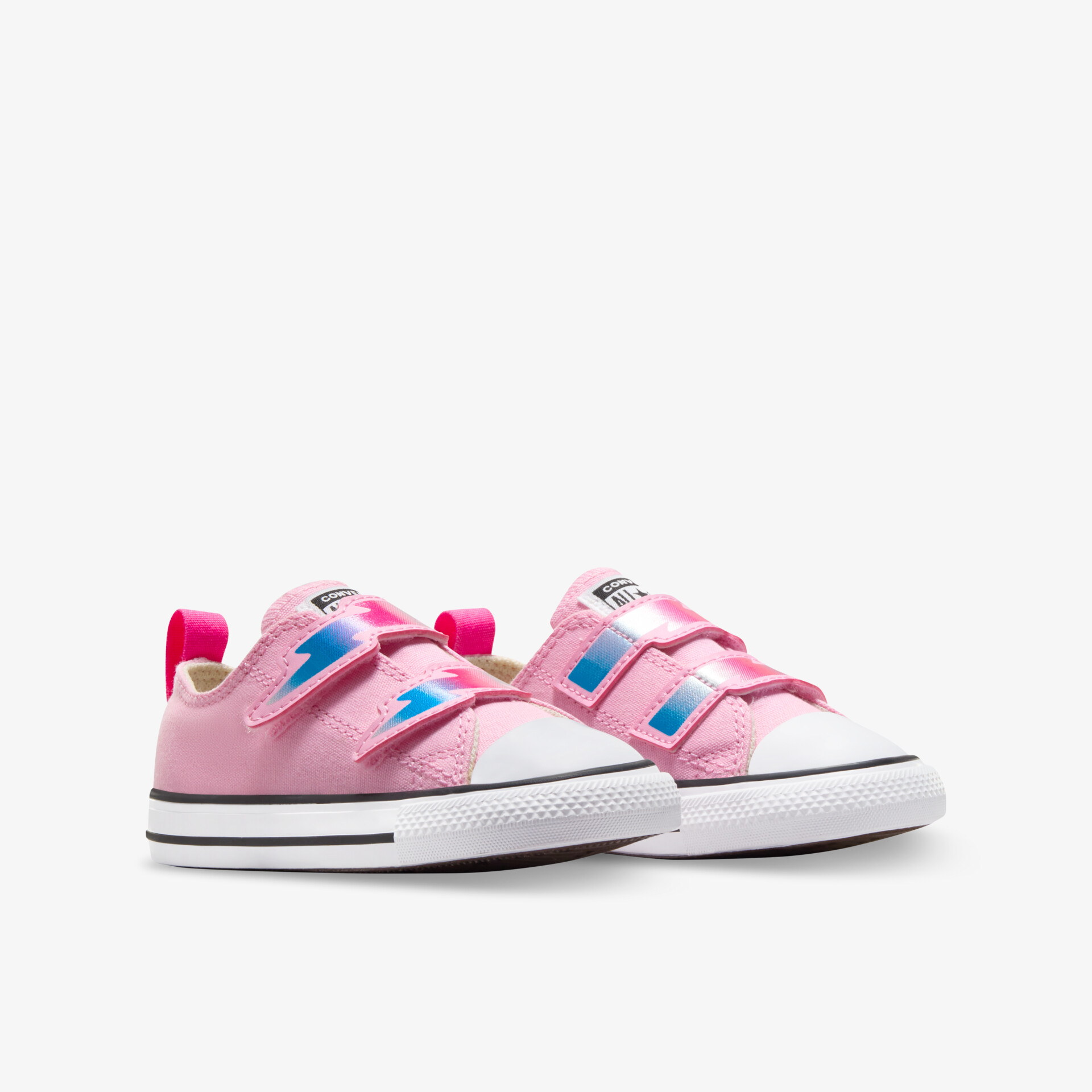 Rosafarbene Sneaker mit Klettverschluss, leichter Schuh für optimalen Tragekomfort und flexible Sohle