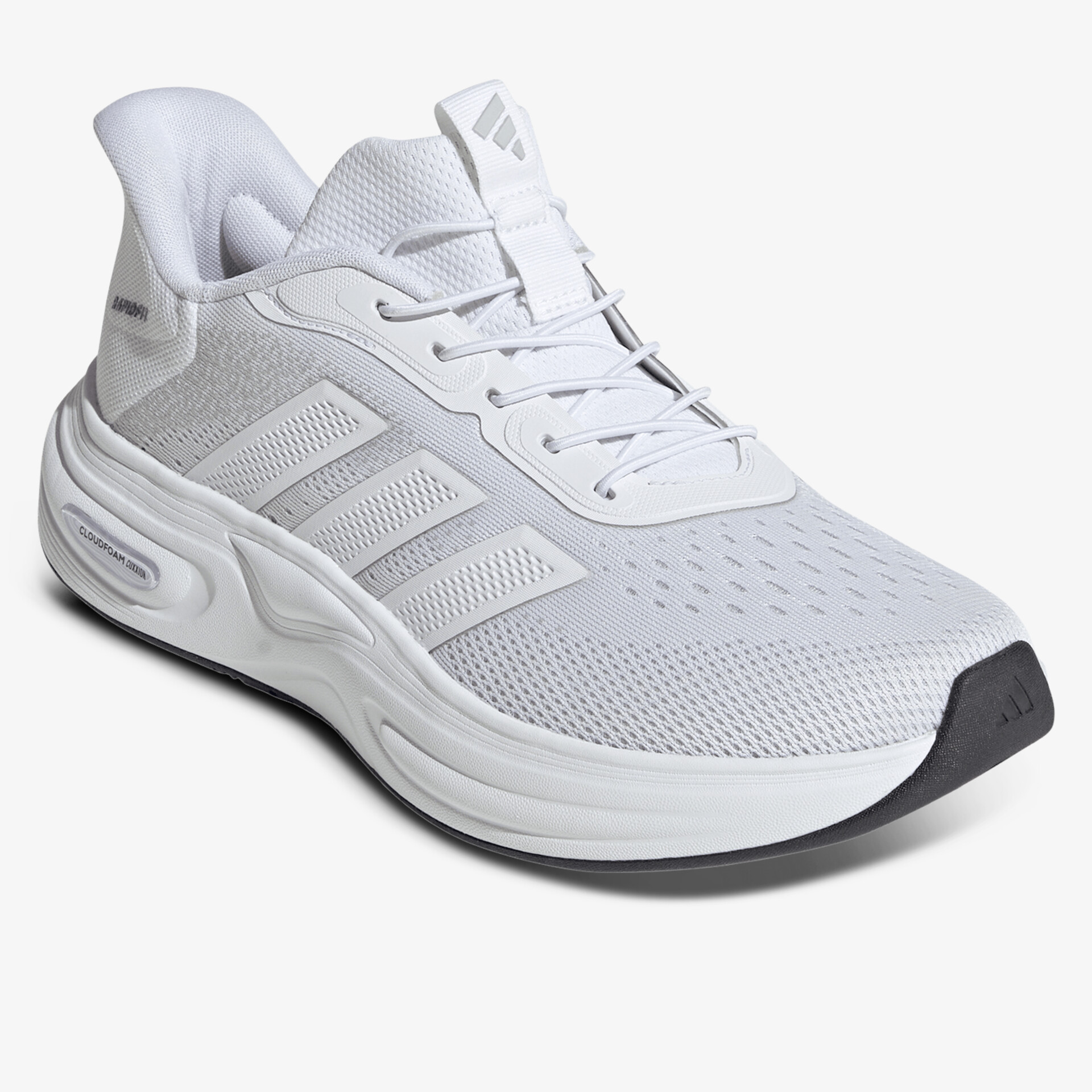 Moderner weißer Sneaker mit atmungsaktivem Obermaterial und flexibler, bequemer Sohle