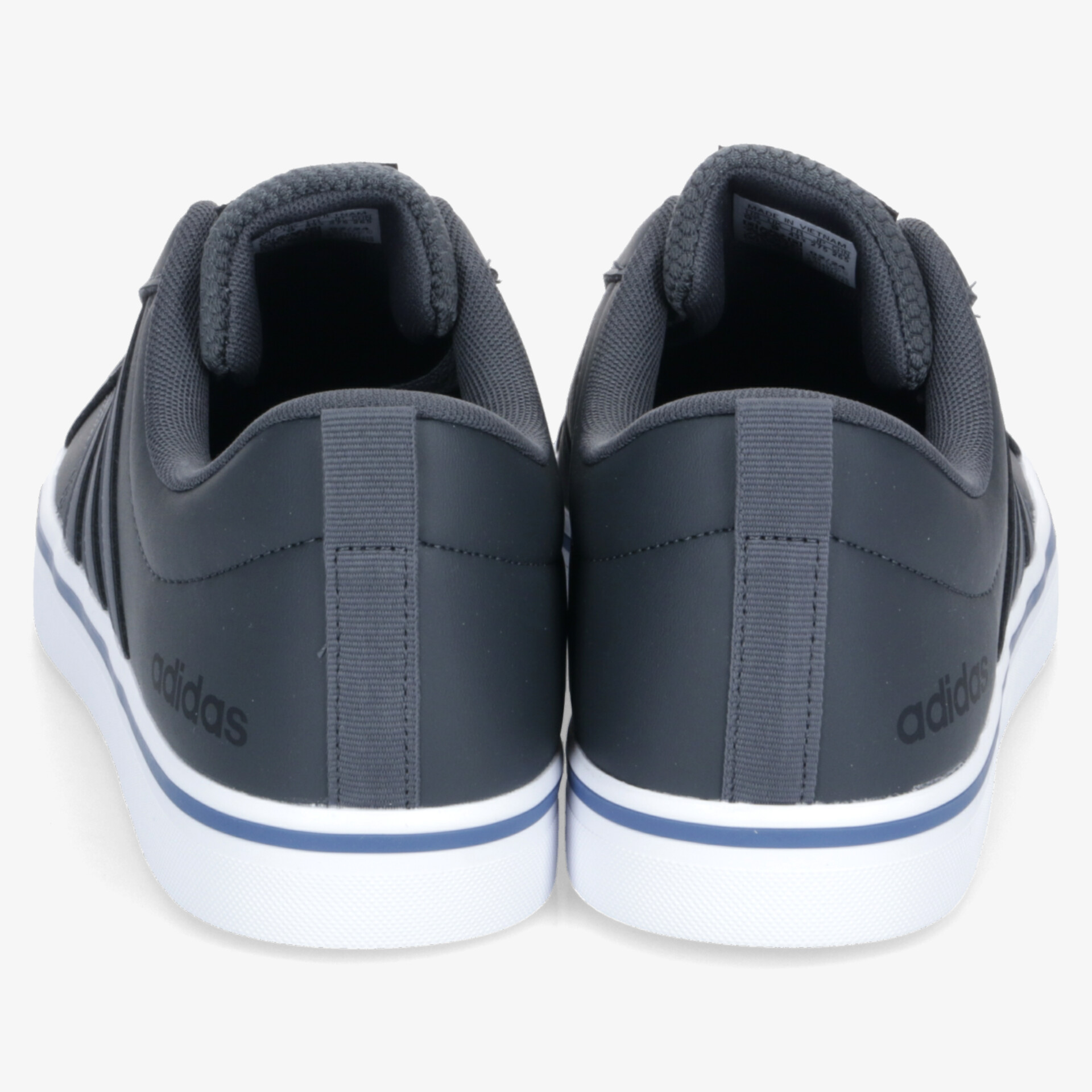 Robuste adidas Sneaker in dunkelblau mit weißer Sohle, bequem und modisch, Rückansicht von hinten