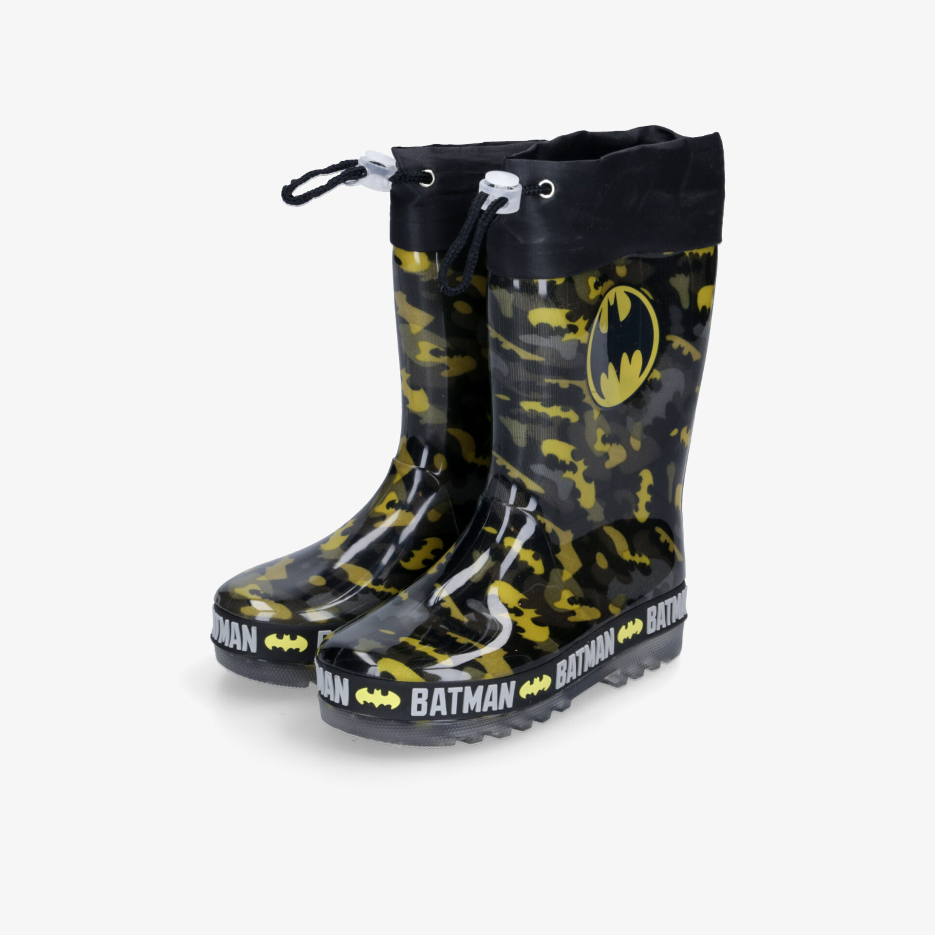 Wasserdichte, robuste Batman-Gummistiefel mit verstellbarem Verschluss und rutschfester Sohle für optimalen Schutz