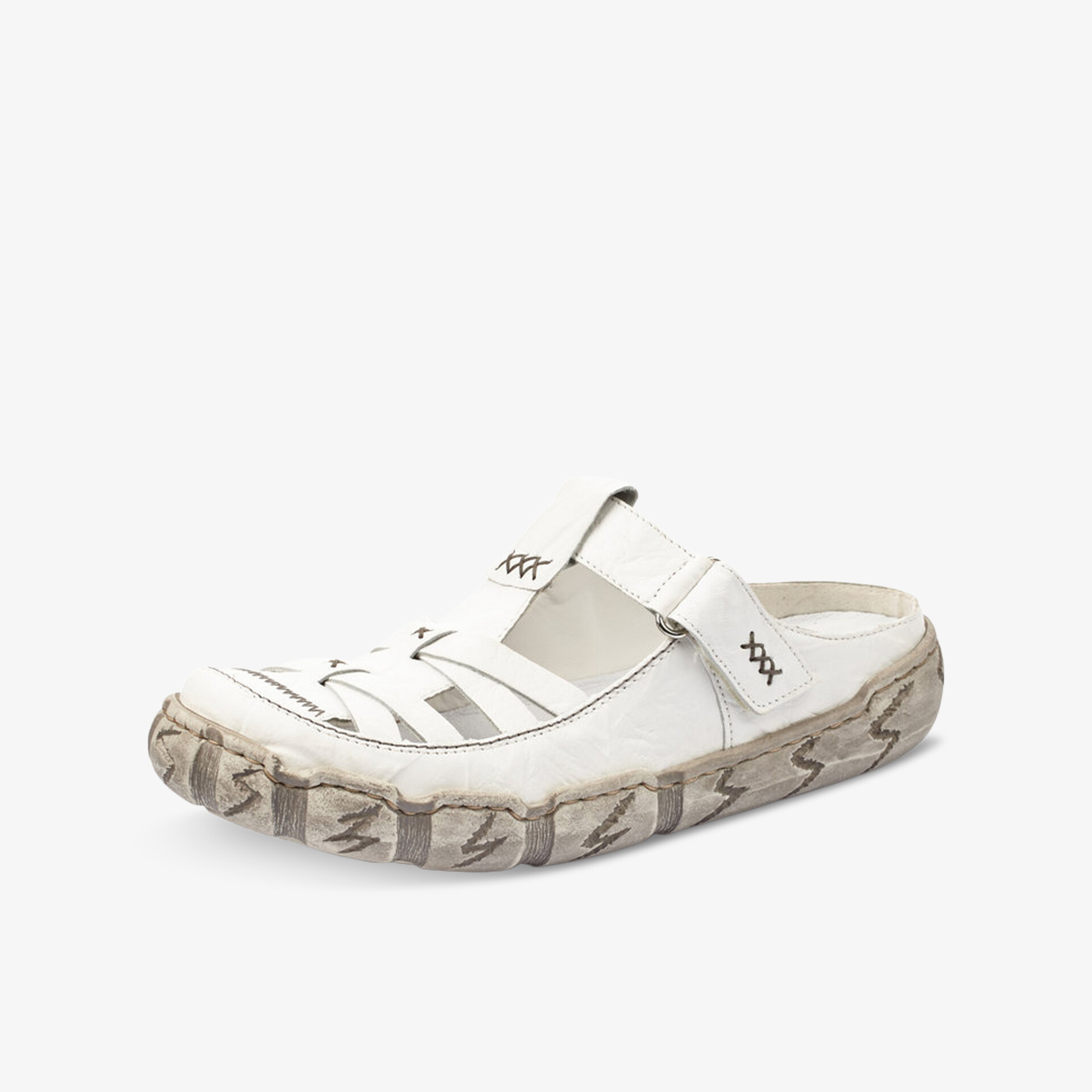 leichter und bequemer Schuh mit flexiblem Verschluss und rutschfester Profilsohle, ideal für sportliche Aktivitäten