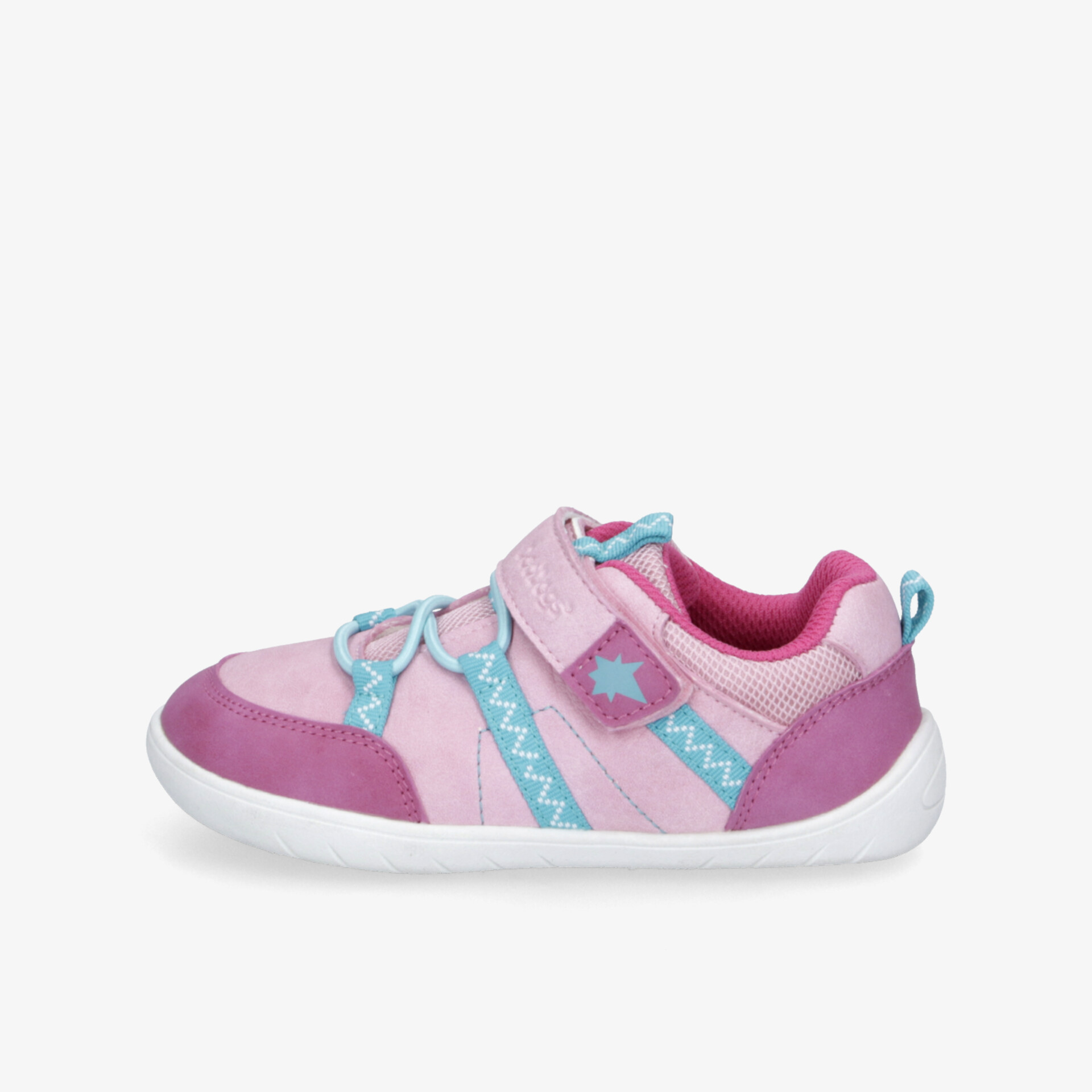 Leichter und bequemer Sneaker mit praktischen Klettverschlüssen und robustem Sohlenprofil in bunten Farben