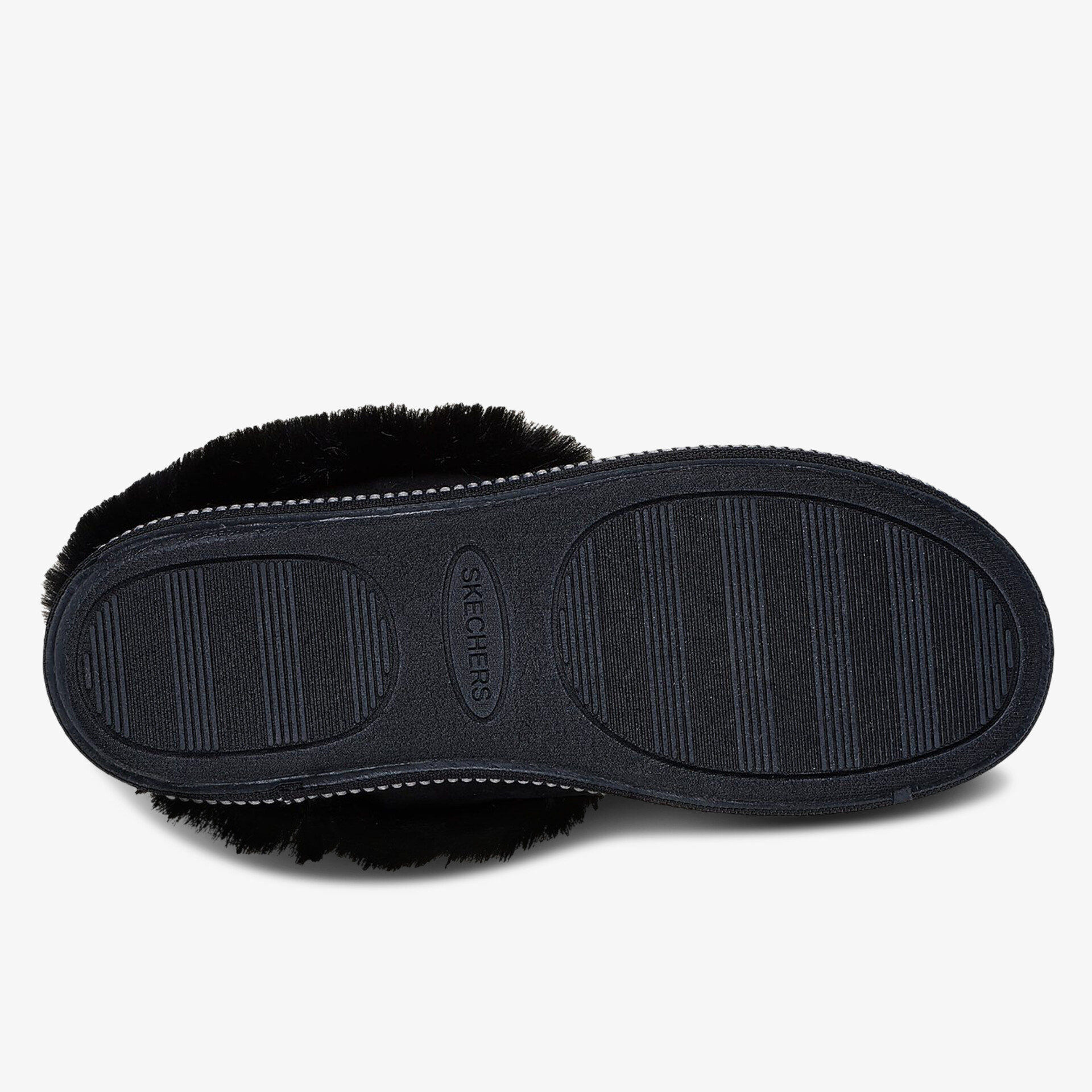 Haltbare und rutschfeste schwarze Schuhsohle mit feinem Profil für sicheren Halt