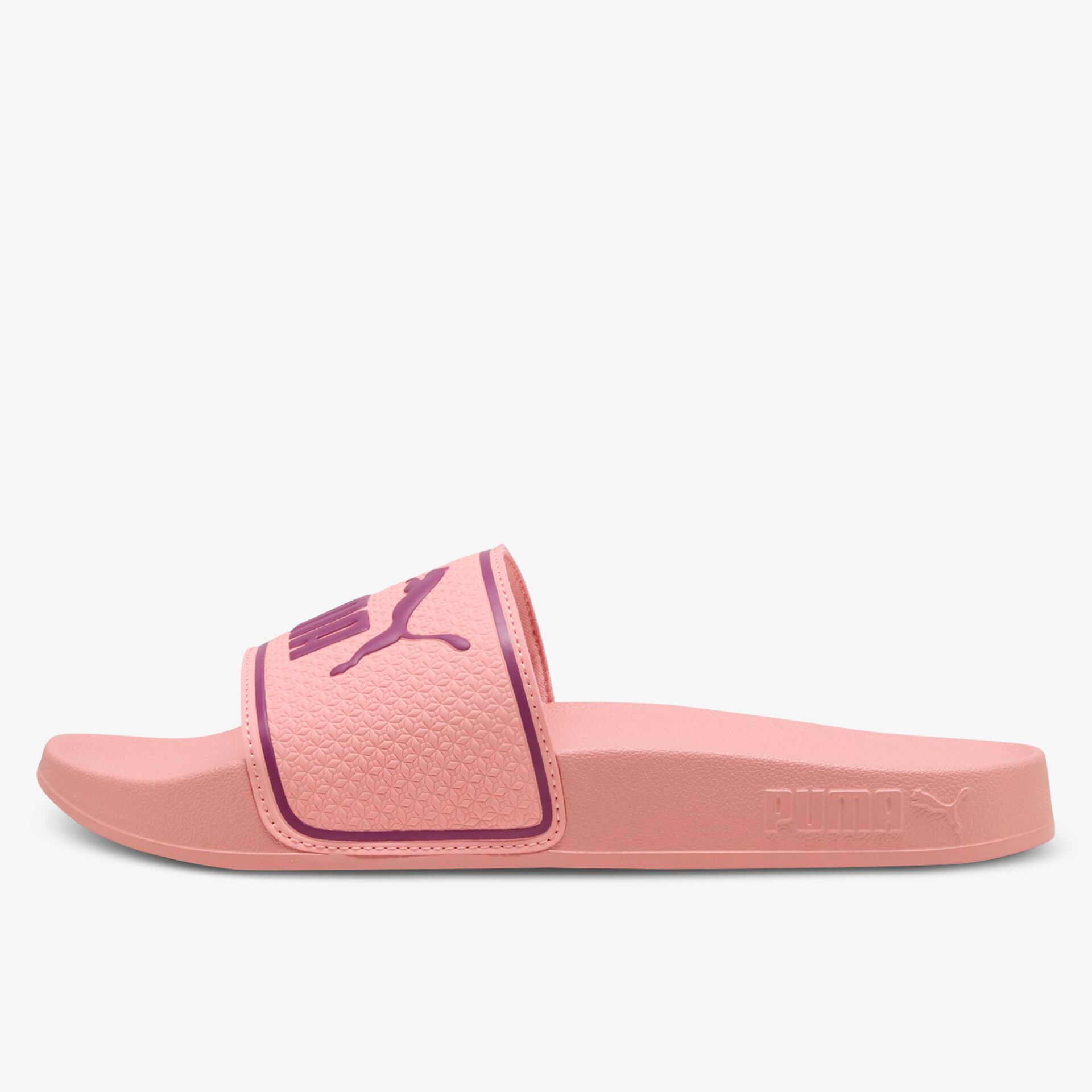 Leichte und bequeme pinkfarbene Badesandale mit rutschfester Sohle und modischem Logo.