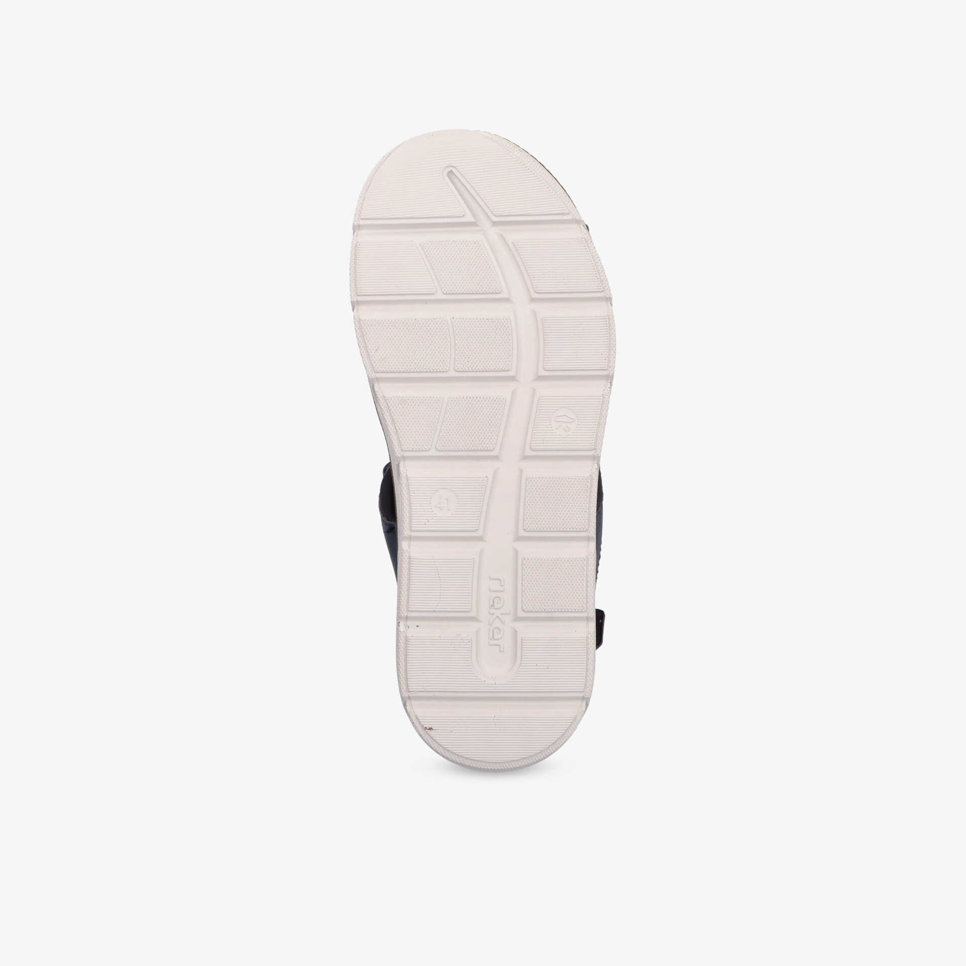 Weiße Schuhsohle mit rutschfestem, flexiblem Profil für optimalen Komfort und Strapazierfähigkeit