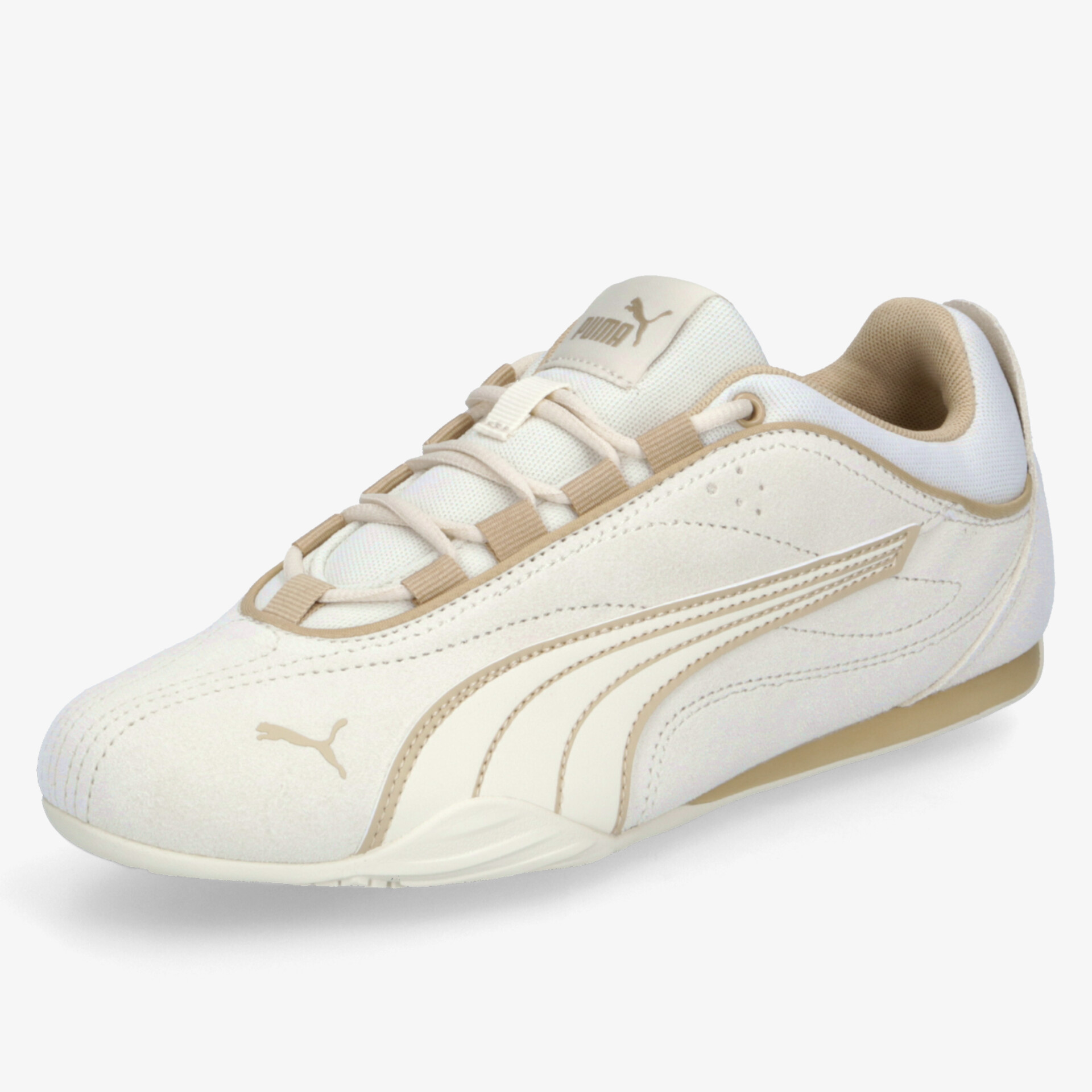 Moderner weißer Sneaker mit sportlichem Design, bequemem Sitz und flexibler, atmungsaktiver Oberfläche