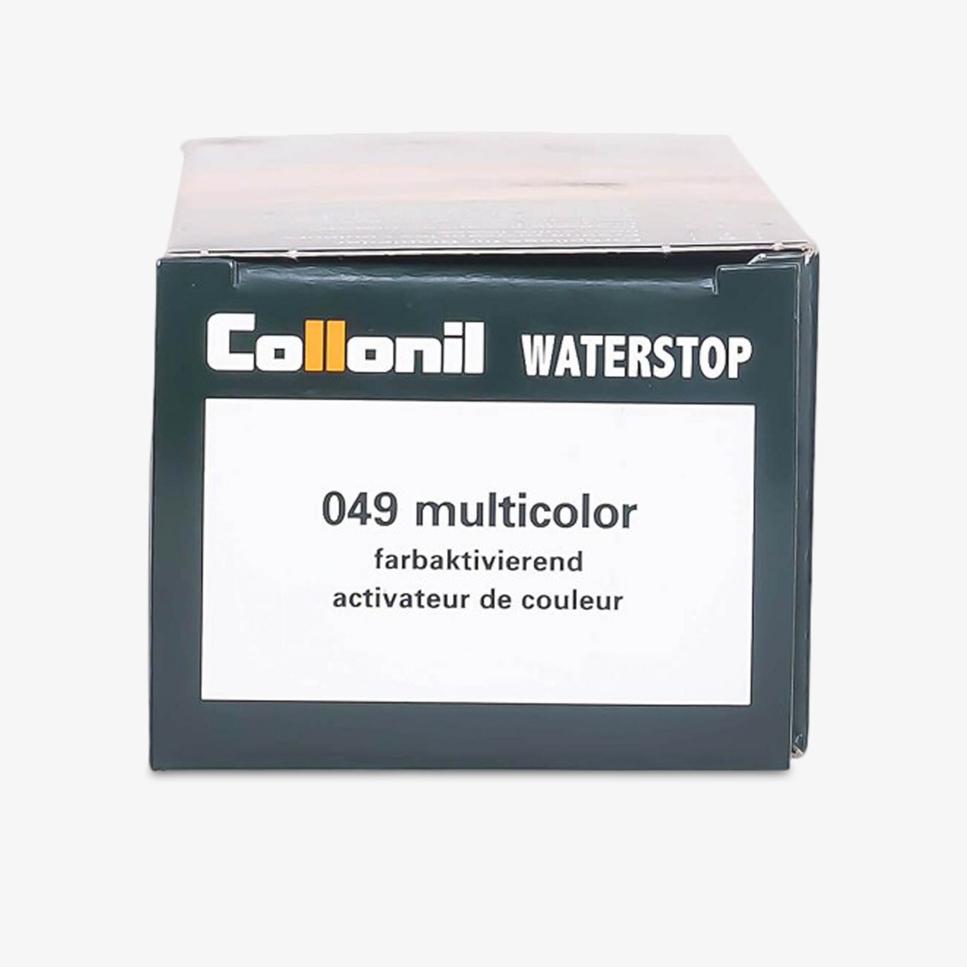 Collonil Waterstop zur Farbaktivierung und Schutz von Schuhen in Multicolor-Ausführung.