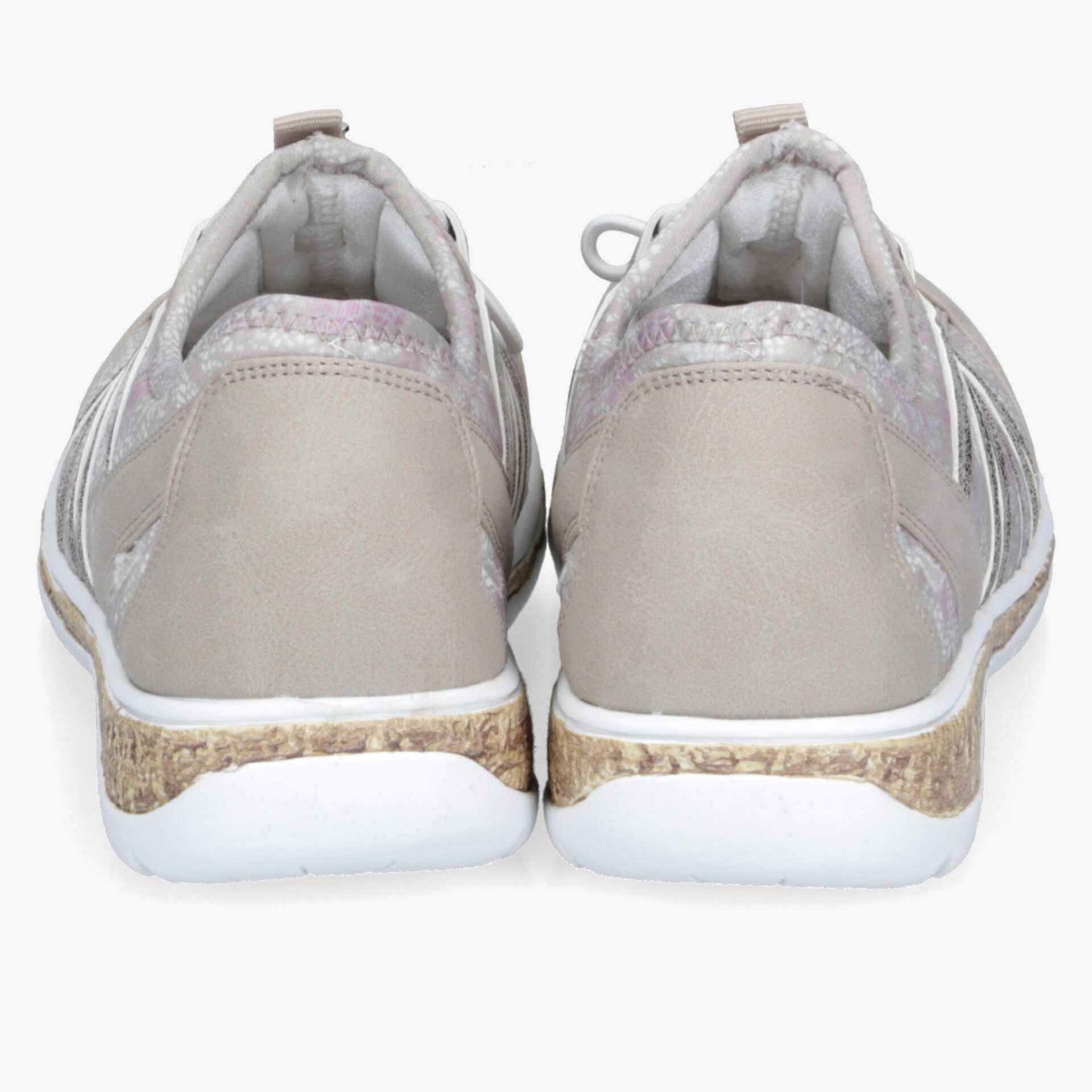Leichte, bequeme Sneaker in neutraler Farbe mit rutschfester, flexibler Sohle und sportlichem Design von hinten